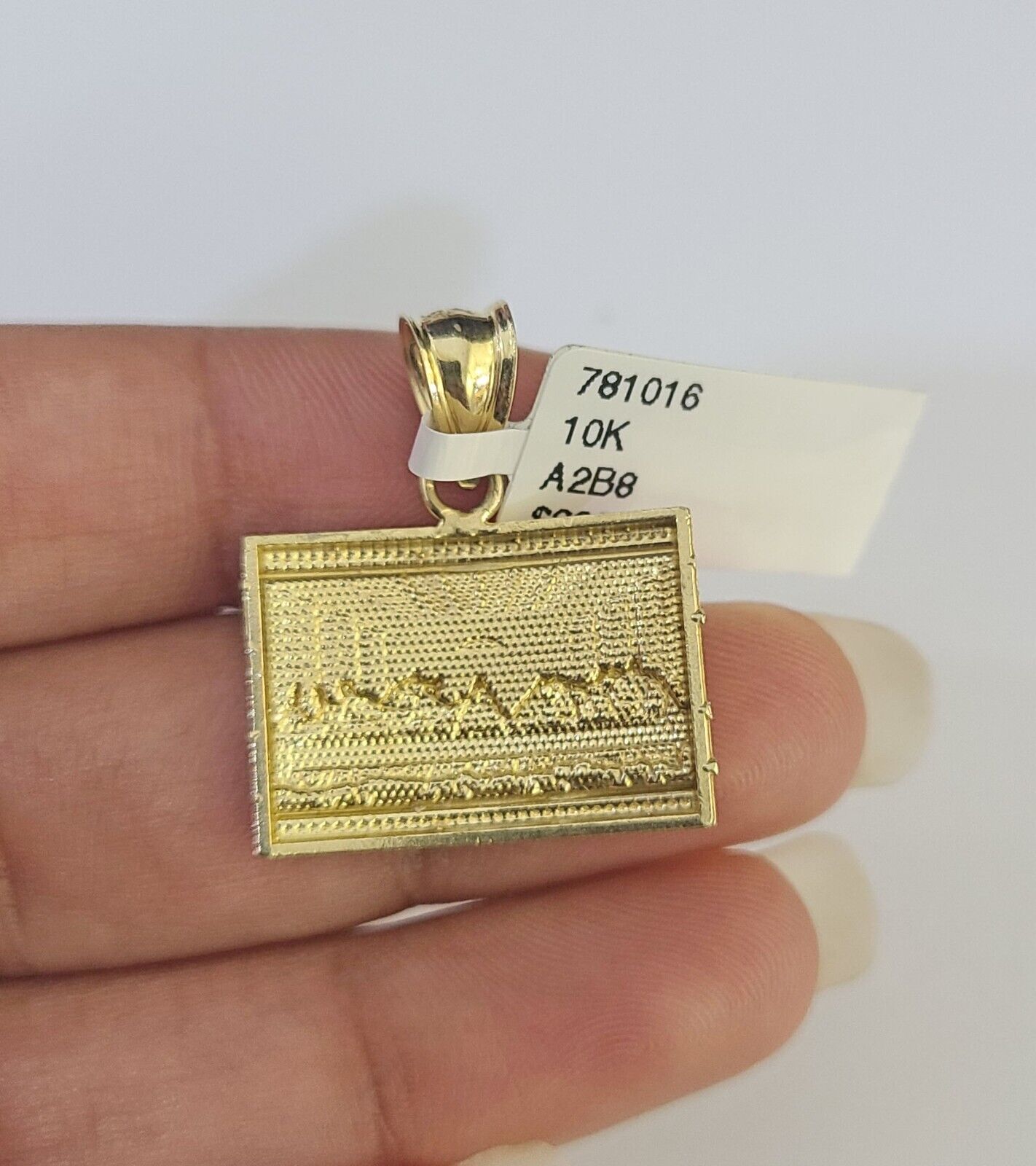 10k Milano Rope Chain Last Supper Charm Necklace SET 3mm 18" 20" 22" 24" - GoldenlinQ