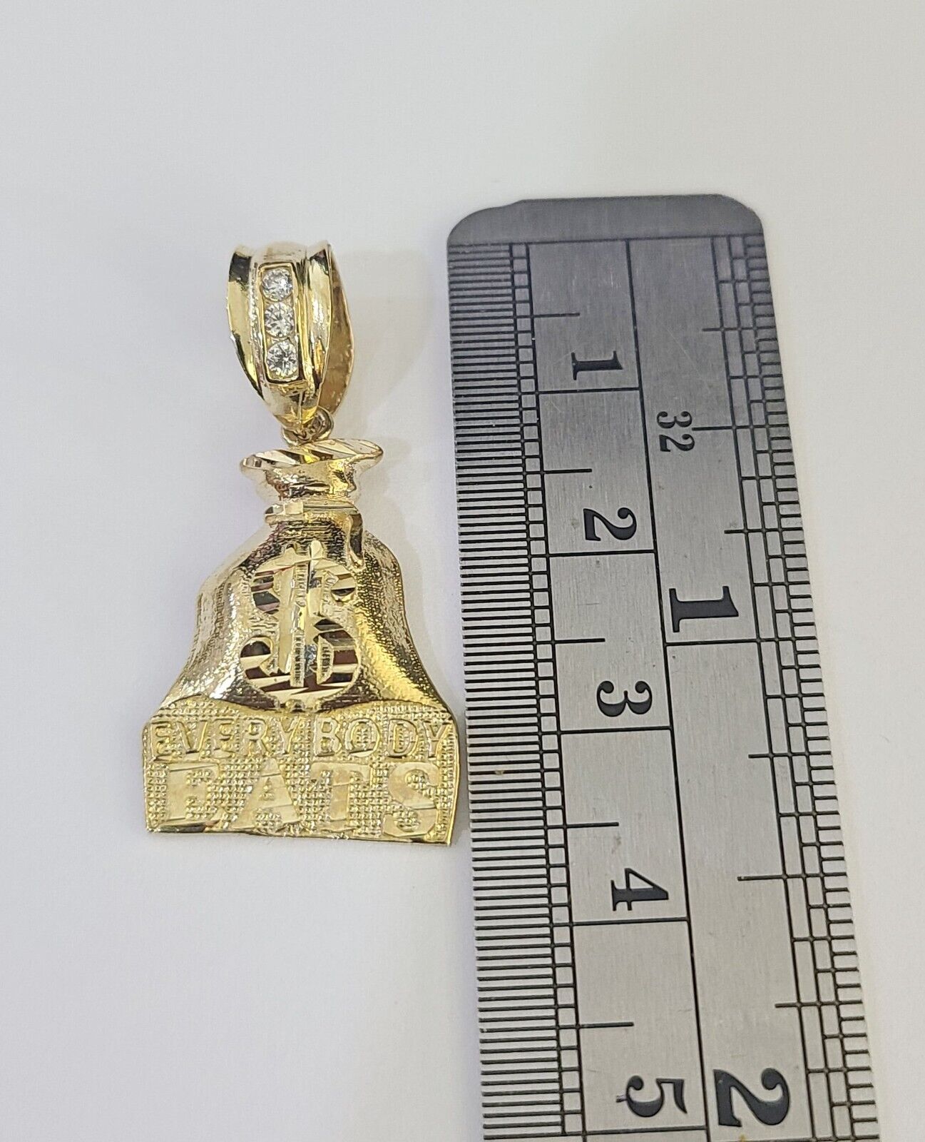 10k Milano Rope Chain Money Bag Charm Necklace SET 3mm 18" 20" 22" 24" - GoldenlinQ