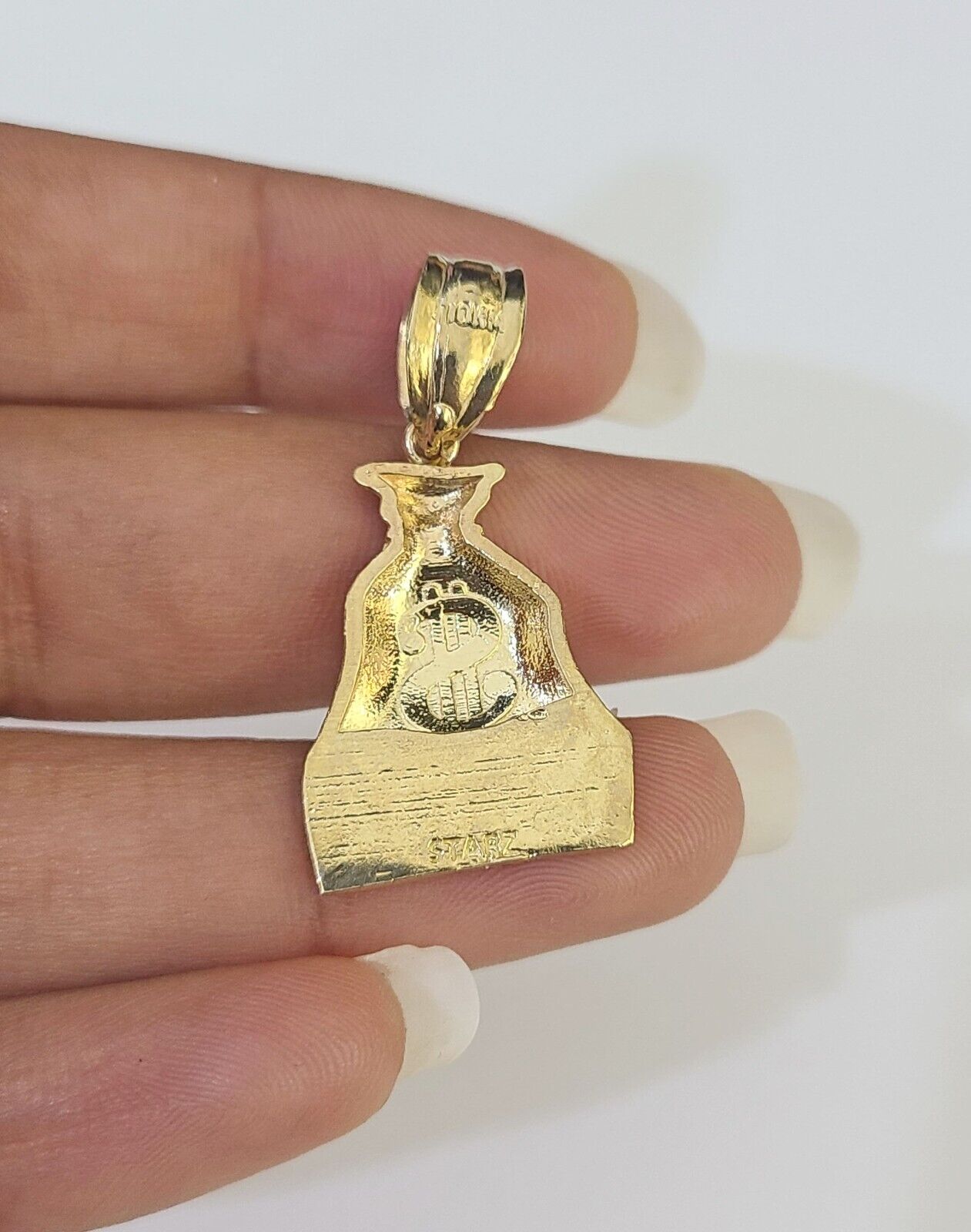 10k Milano Rope Chain Money Bag Charm Necklace SET 3mm 18" 20" 22" 24" - GoldenlinQ