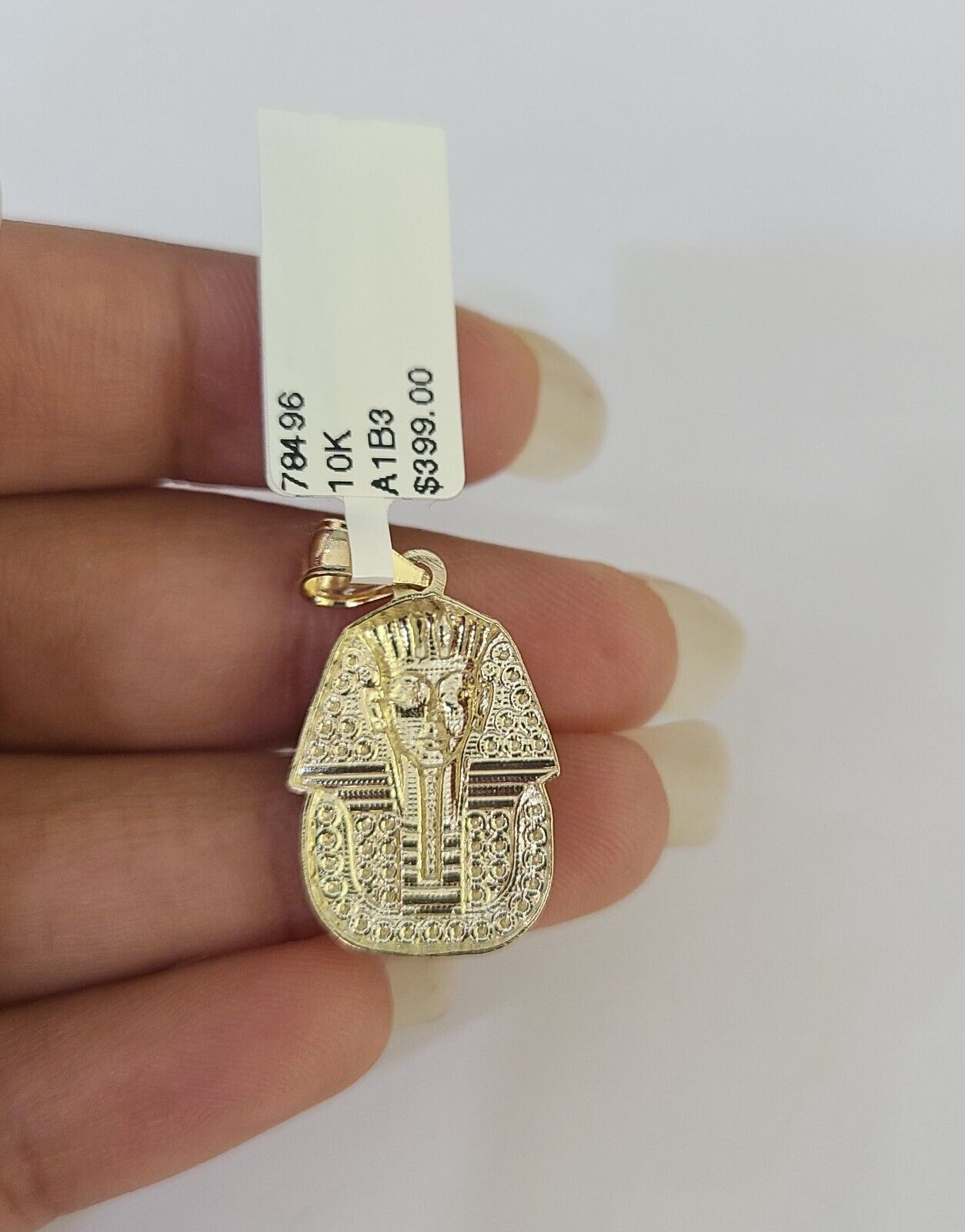 10k Milano Rope Chain Pharaoh Head Charm Necklace SET 3mm 18" 20" 22" 24 Pendant - GoldenlinQ