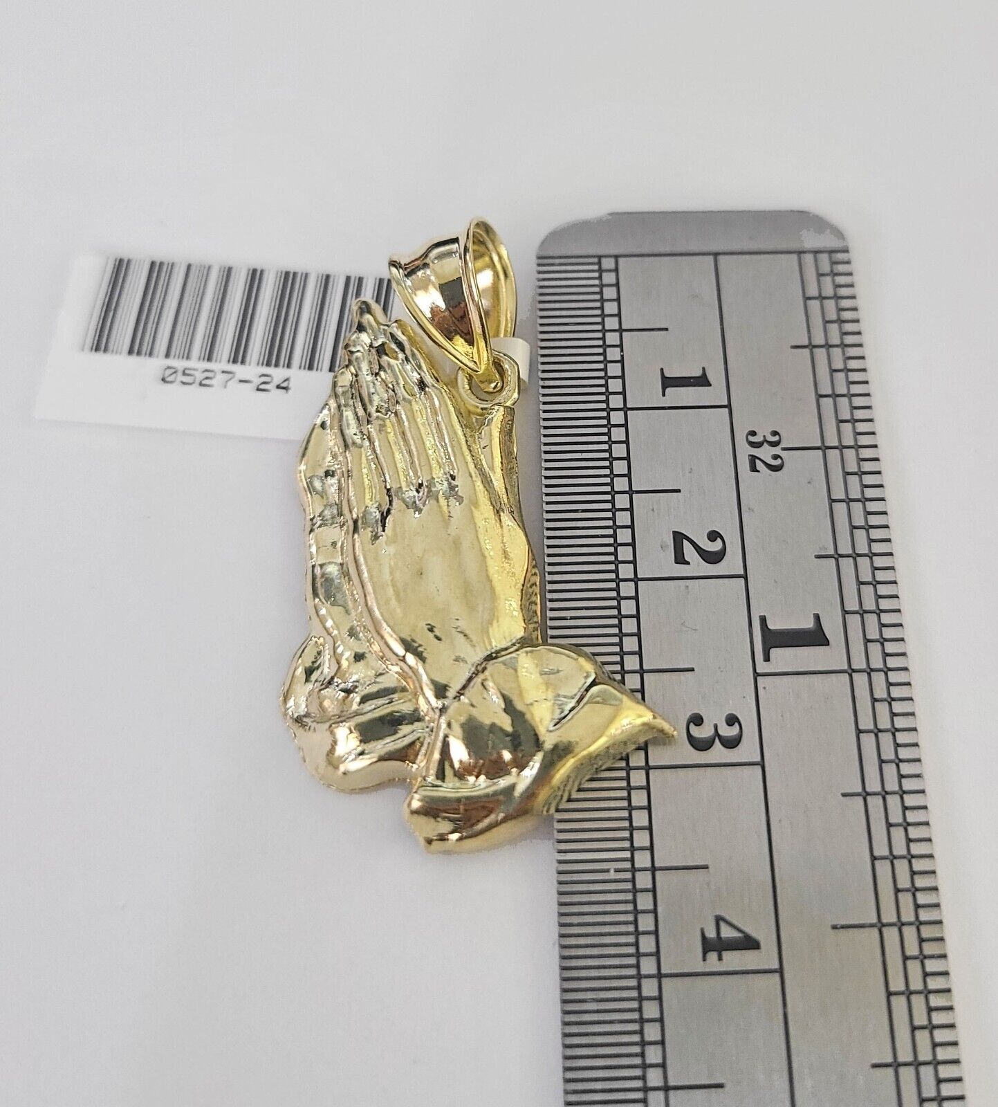 10k Milano Rope Chain Praying Hands Charm Necklace SET 3mm 18" 20" 22" 24" - GoldenlinQ