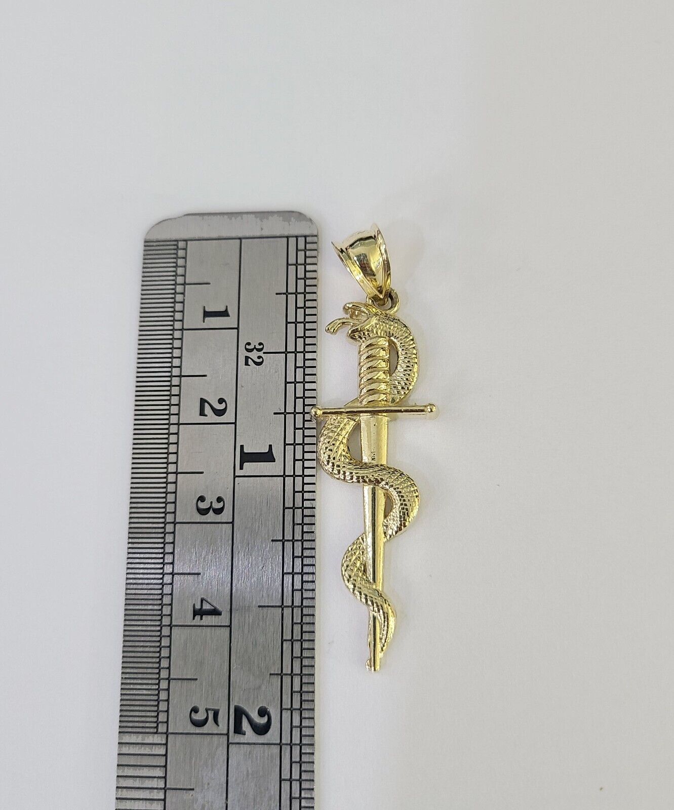 10k Milano Rope Chain Snake Sword Charm Necklace SET 3mm 18" - 26" Pendant - GoldenlinQ