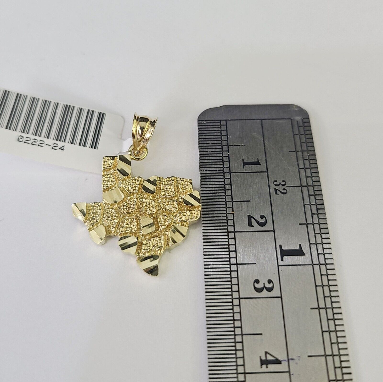 10k Milano Rope Chain Texas Nugget Charm Necklace SET 3mm 18" 20" 22" 24 Pendant - GoldenlinQ