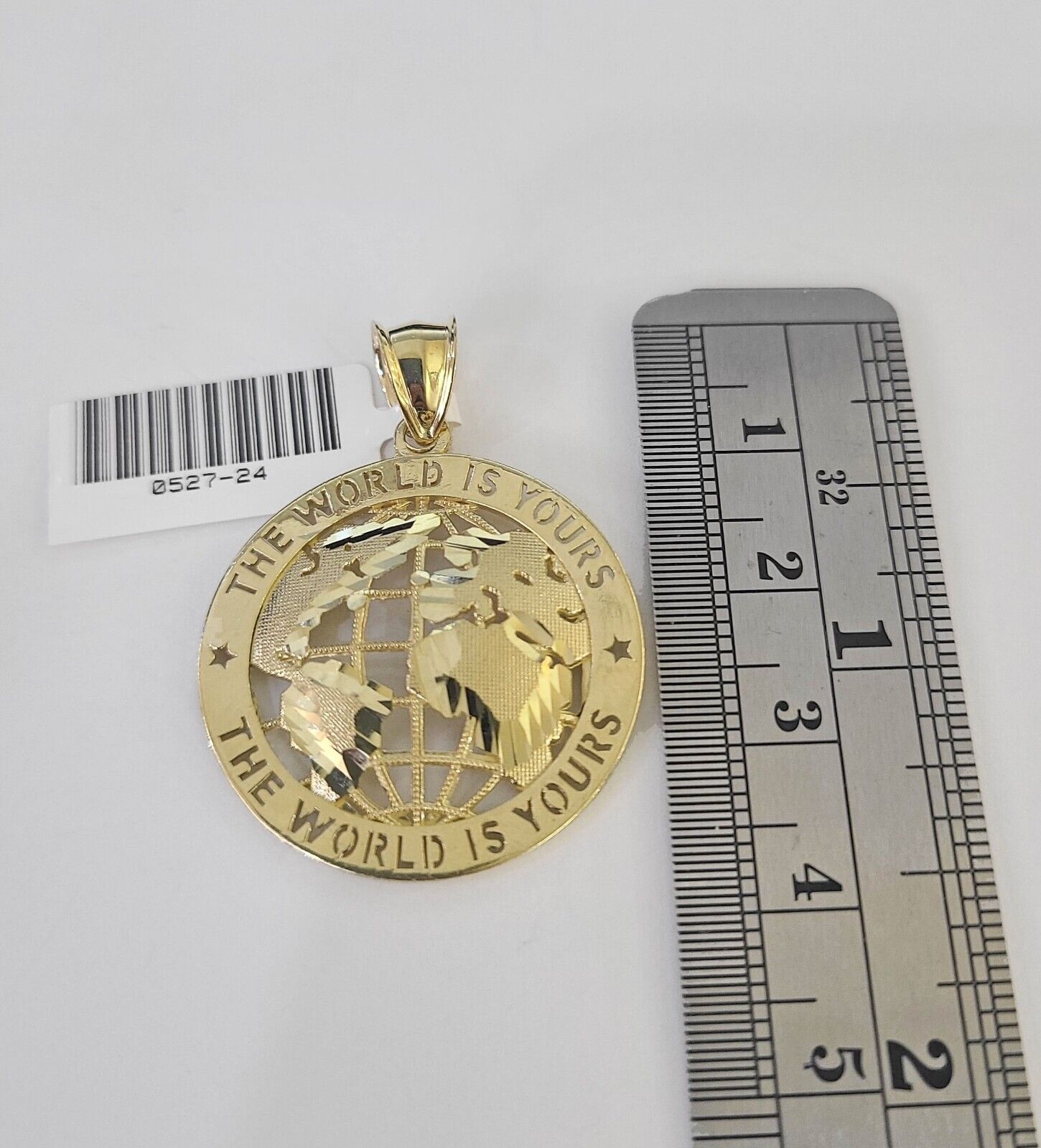 10k Milano Rope Chain World is Yours Charm Necklace SET 3mm 18" 20" 22" 24" - GoldenlinQ