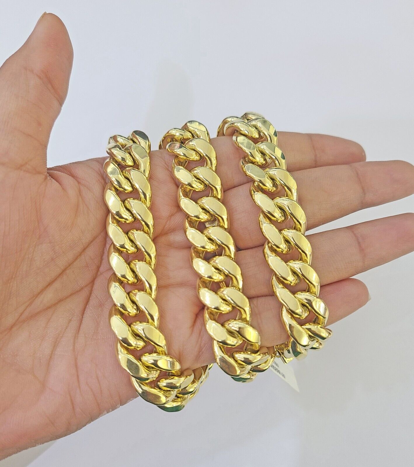 10k Real Miami Cuban Royal Link Chain 24 inch 13mm Genuine Yellow Genuine - GoldenlinQ