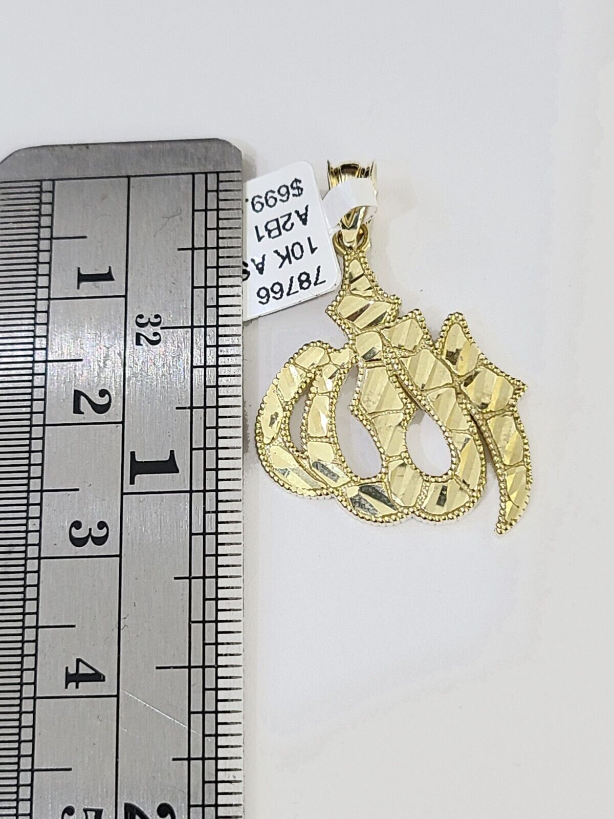 10K Real Yellow Gold Allah Charm Pendant Gold 10k - GoldenlinQ