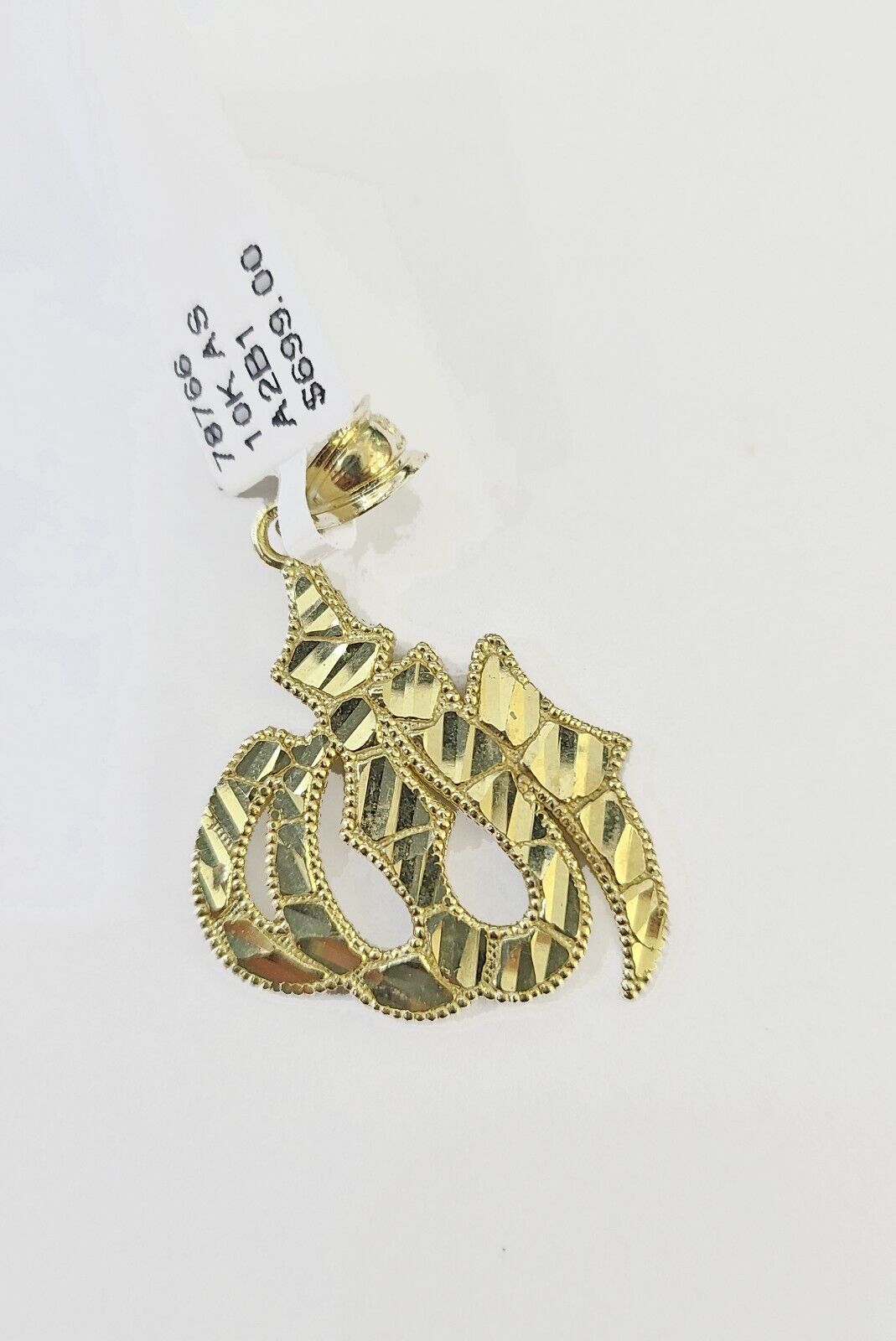 10K Real Yellow Gold Allah Charm Pendant Gold 10k - GoldenlinQ