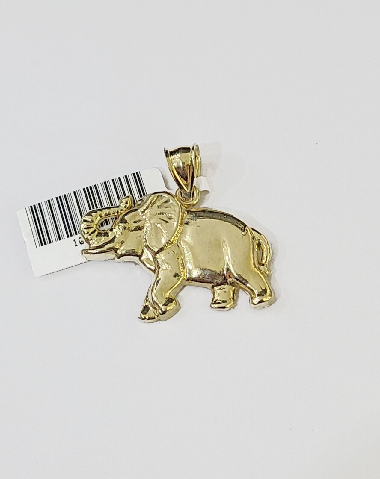 10K Real Yellow Gold Elephant Charm Pendant Gold 10k - GoldenlinQ