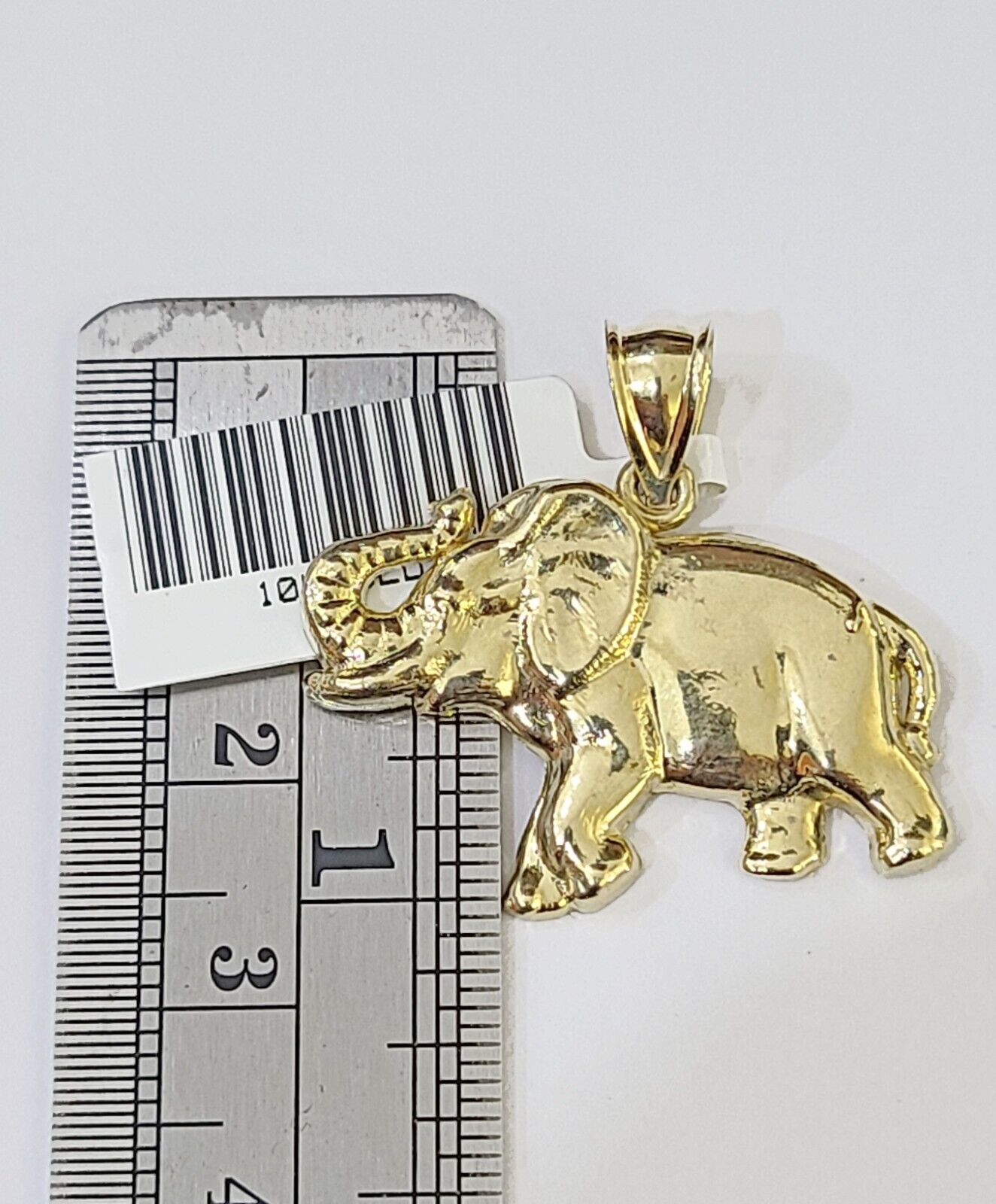 10K Real Yellow Gold Elephant Charm Pendant Gold 10k - GoldenlinQ