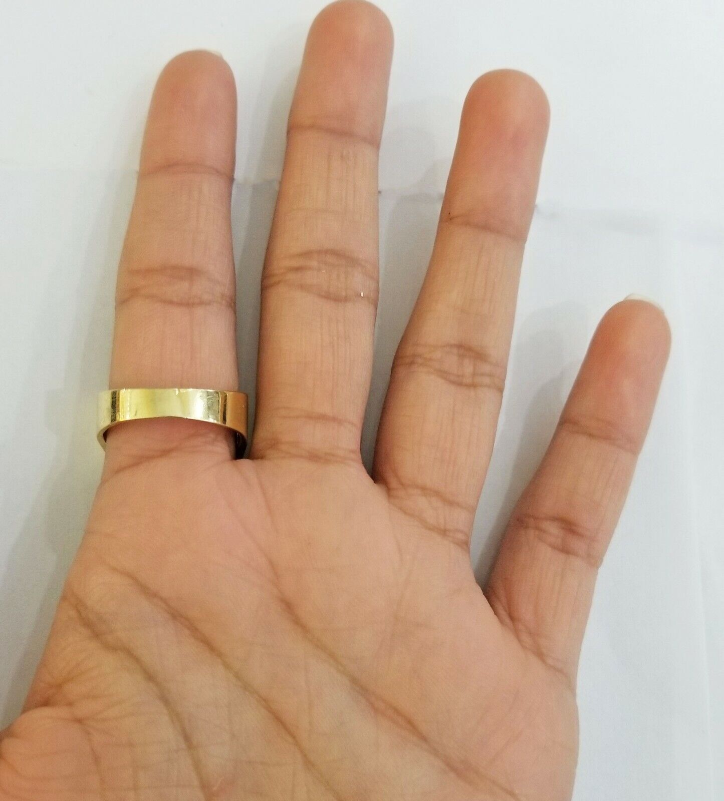 10k Real Yellow Gold Last Supper Ring Men Ring Size 10 Sizable Cross design - GoldenlinQ
