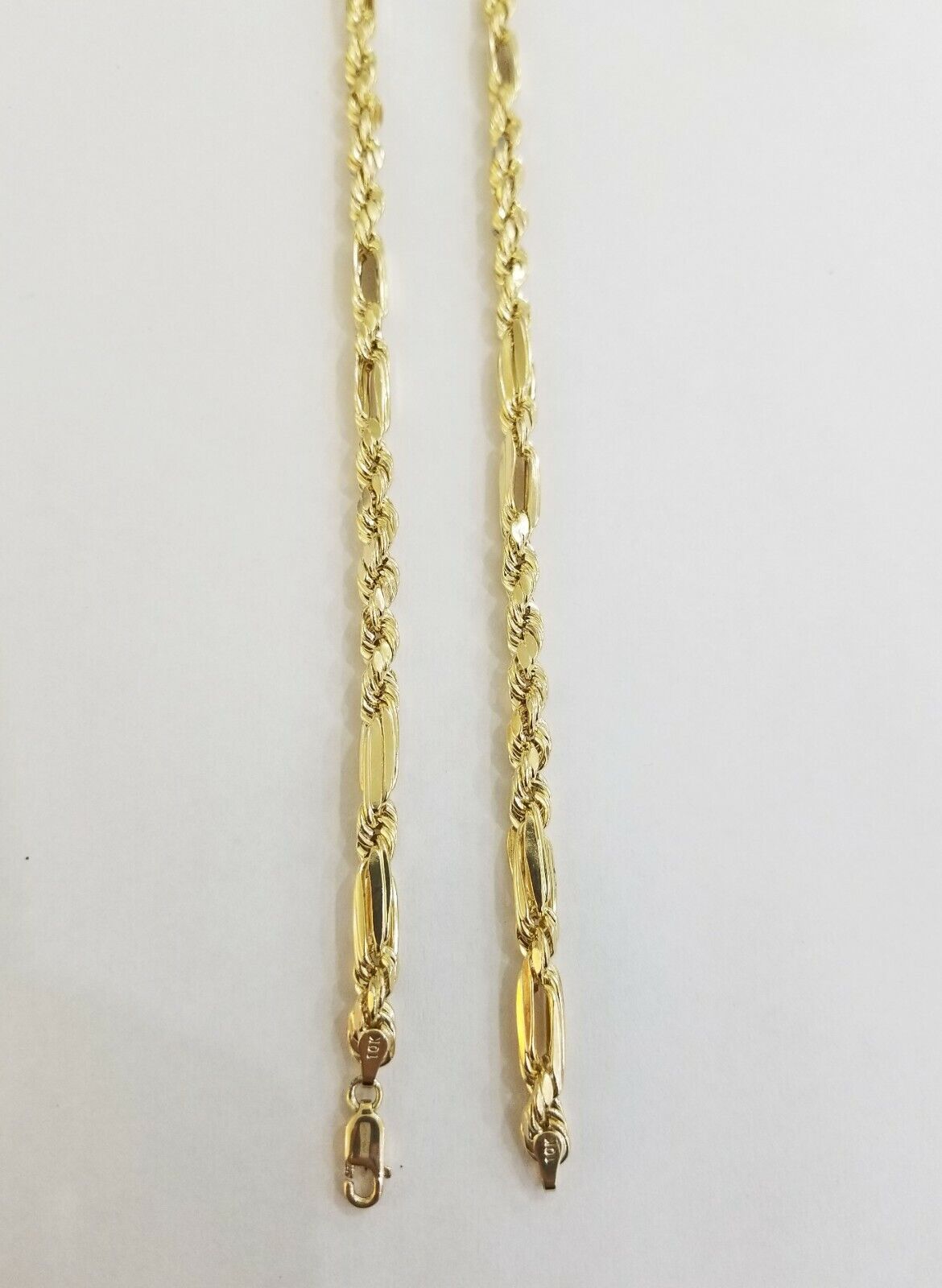 10k REAL Yellow Gold Milano Rope chain 20" 22" 24" Gold necklace Men Women 4.5mm - GoldenlinQ