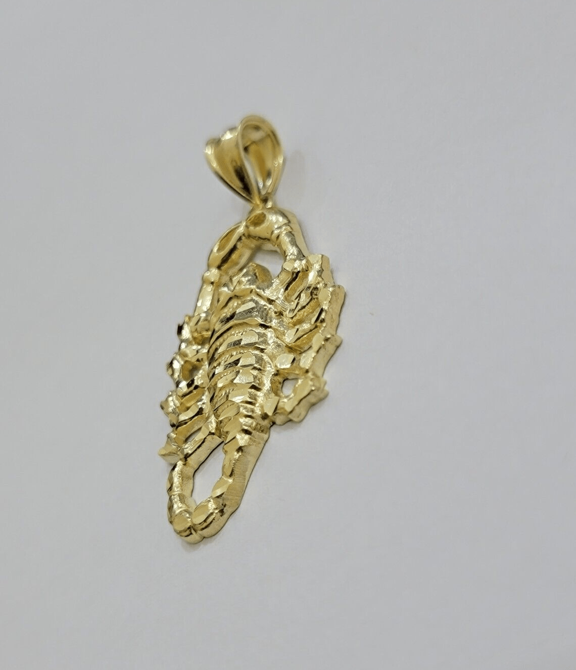 10k Scorpio Charm Pendant 1.8'' Real 10kt Yellow Gold For Chain & Necklace SALE - GoldenlinQ