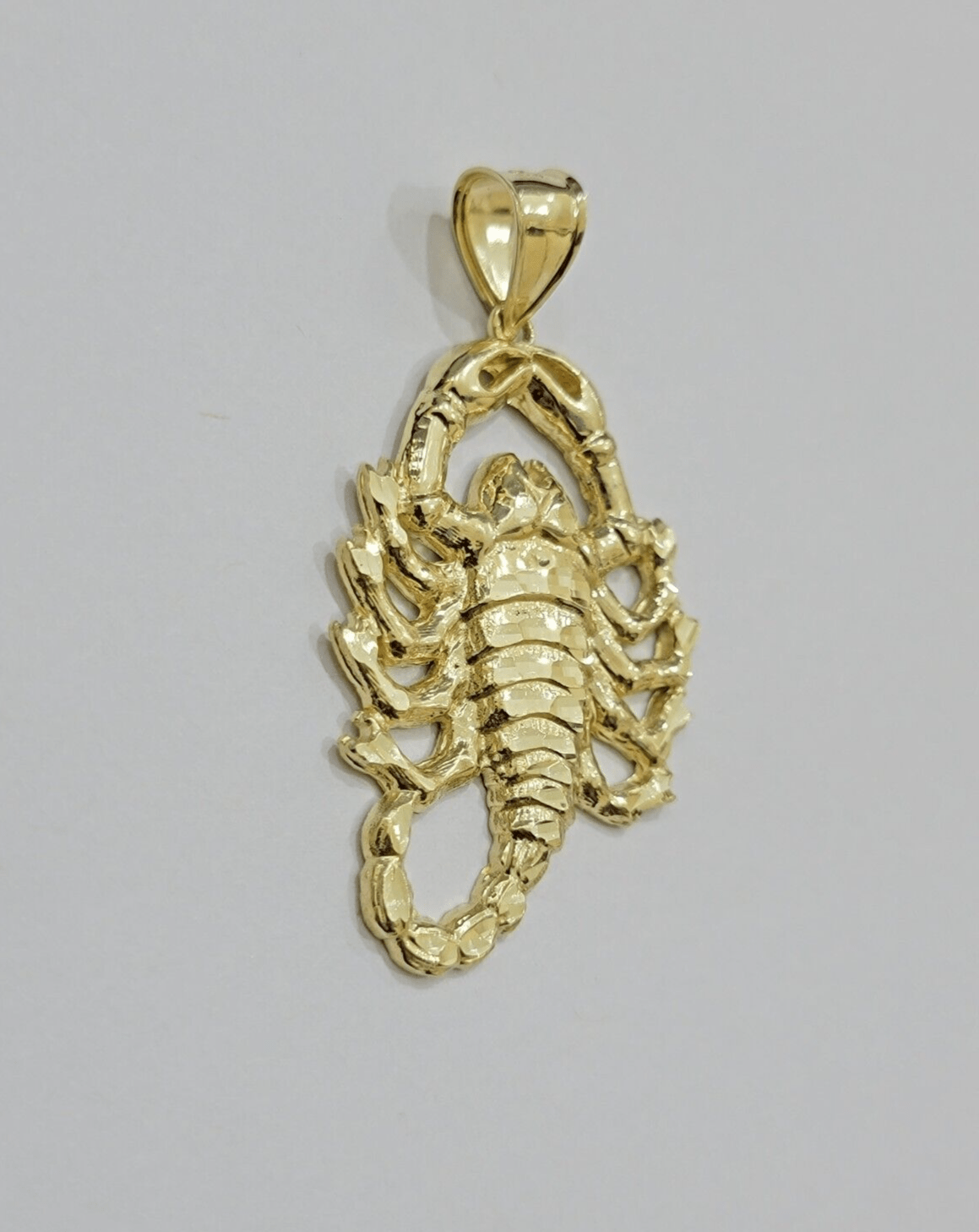 10k Scorpio Charm Pendant Men's Real 10kt Yellow Gold For Chain & Necklace SALE - GoldenlinQ