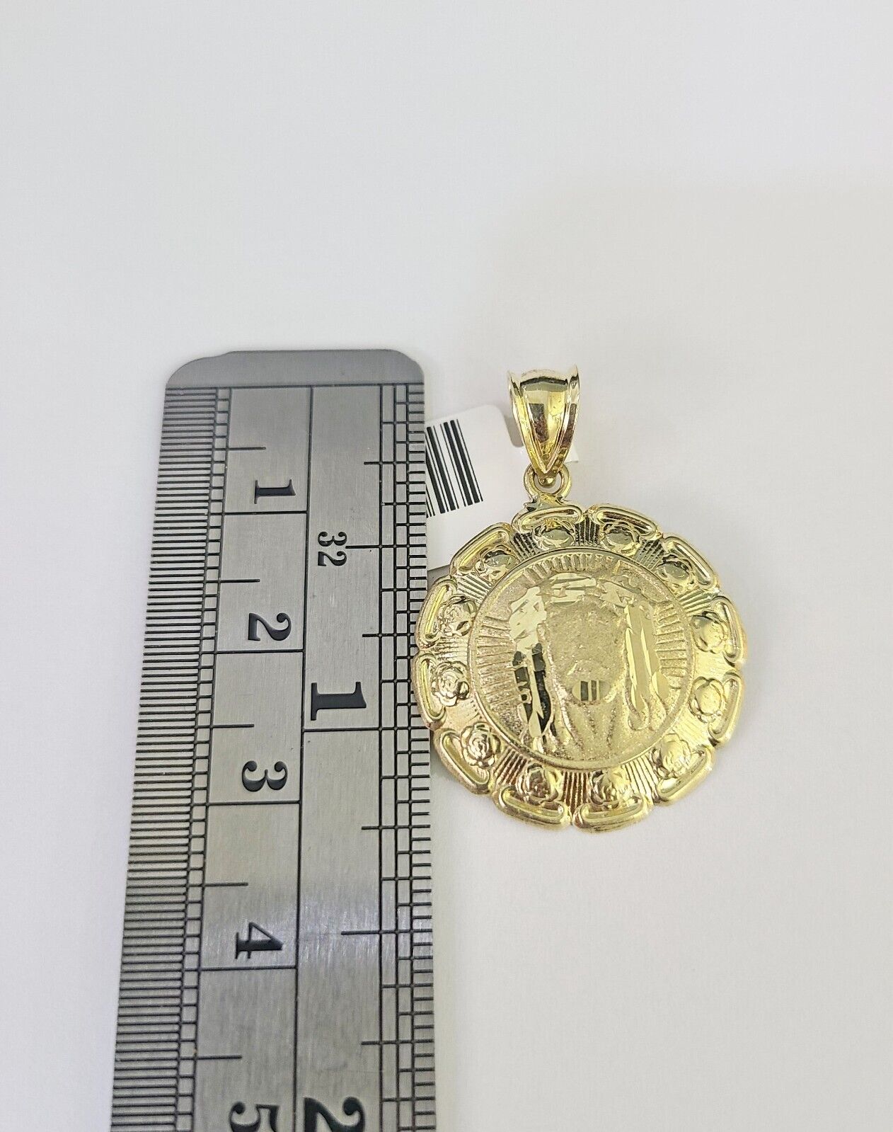 10k Solid Rope Chain 3mm Jesus Head Pendant Charm Necklace SET 18 - 28 in - GoldenlinQ