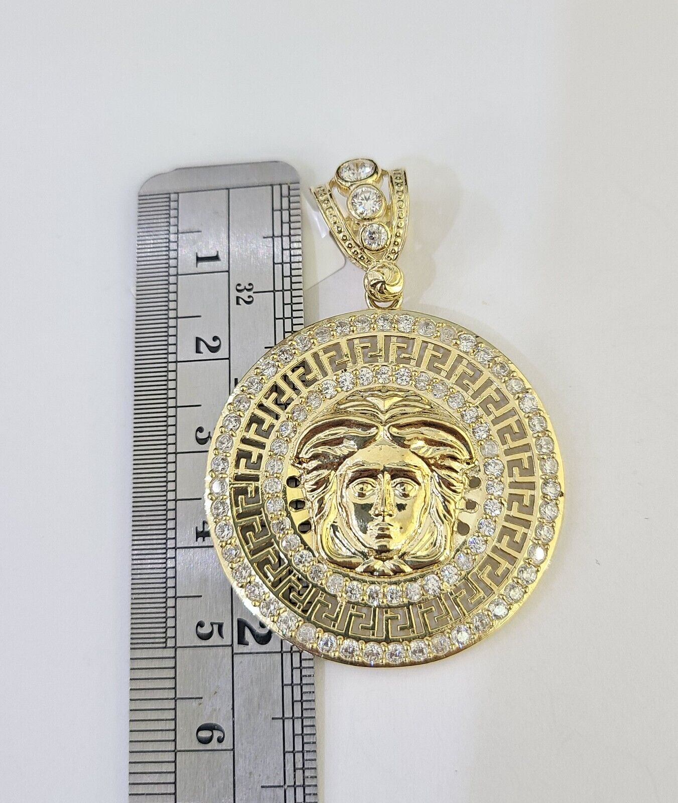 10k Solid Rope Chain Head Charm Set 4mm 18" - 28"Inch Necklace REAL Gold - GoldenlinQ