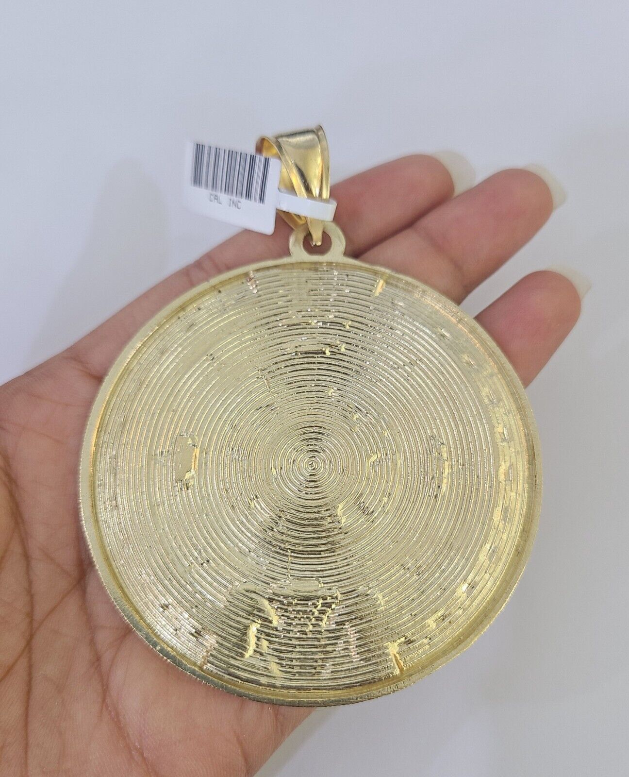 10k Solid Rope Chain Mayan Calendar Pendant Necklace 7mm 20" - 30" SET Charm - GoldenlinQ