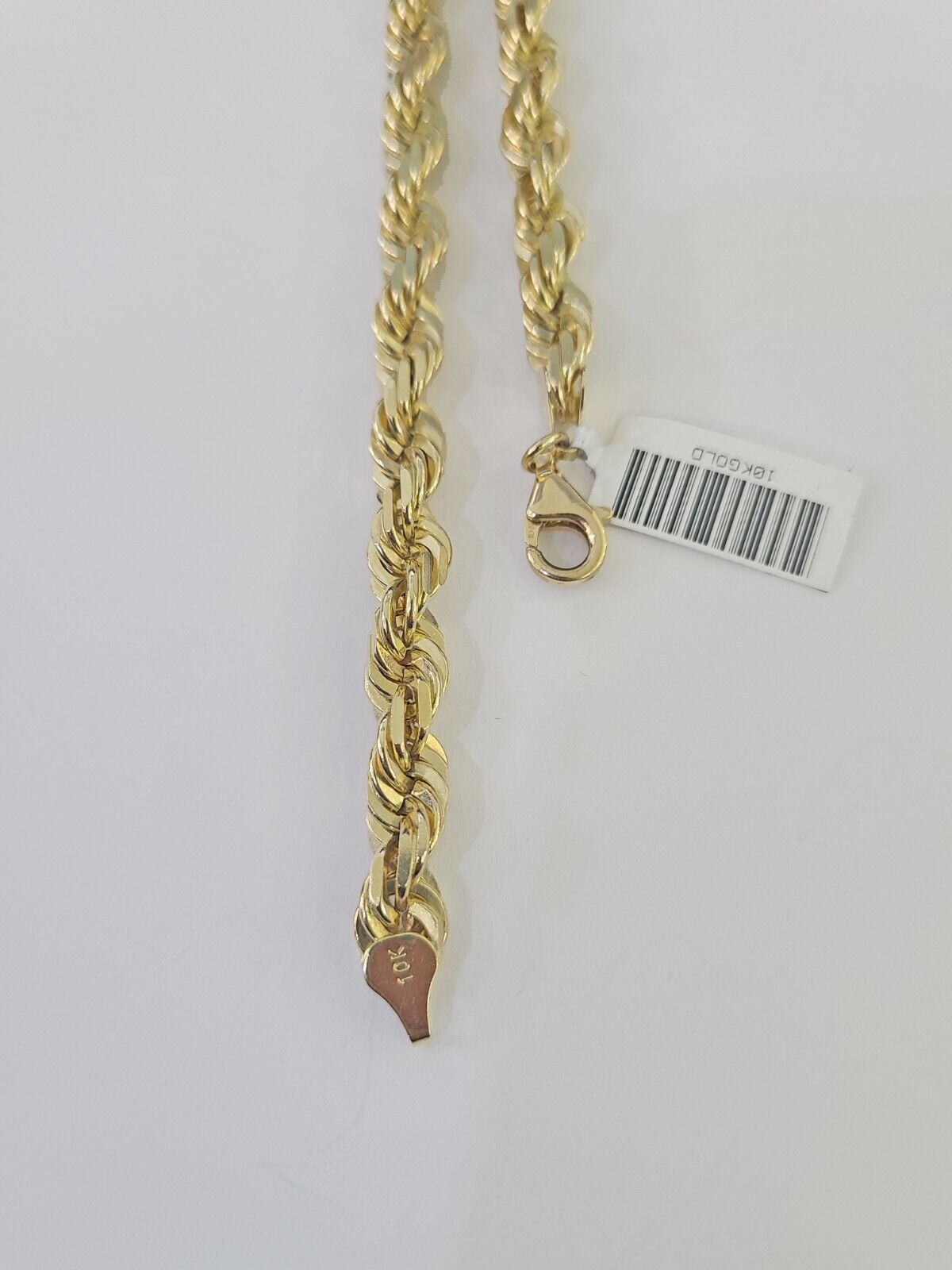 10k Solid Rope Chain Saint Jude Pendant Necklace 7mm 20" - 30" SET Charm - GoldenlinQ