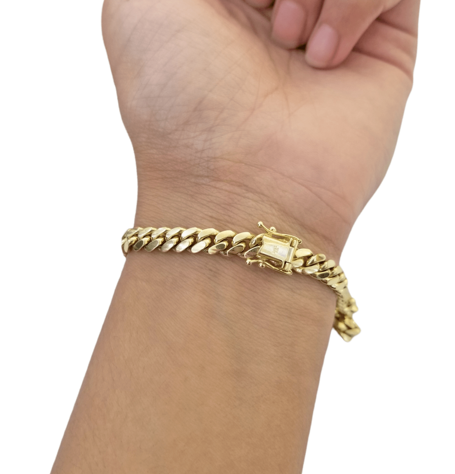 10k Solid Yellow Gold Miami Cuban Link Bracelet 6mm 8" Inch Real 10Kt Men Women - GoldenlinQ