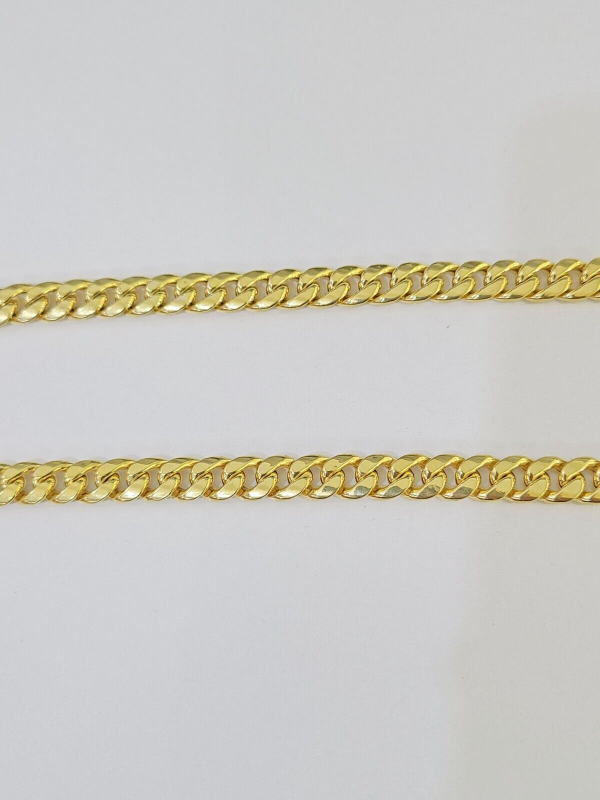 10k Yellow Gold 8mm Miami Cuban Link Chain Necklace 20 - 28 Inches Real - GoldenlinQ