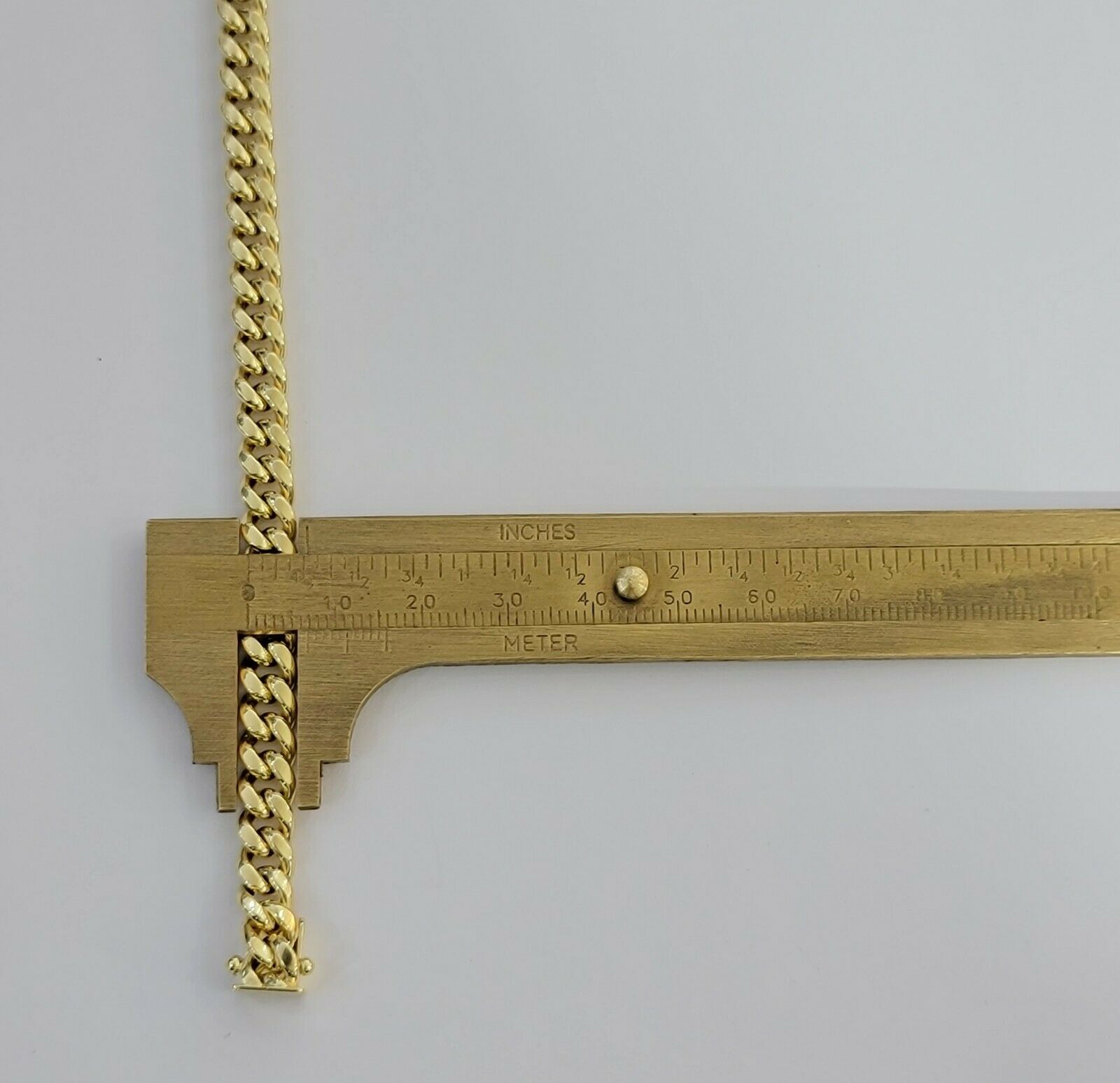 10k Yellow Gold Bracelet Miami Cuban Link 8" 7mm REAL 10 kt men & Women, STRONG - GoldenLinQ