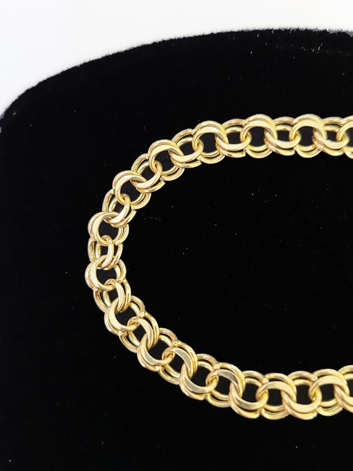 10k Yellow Gold Chino ID Bracelet Size 8" 6mm Inches Box Lock Real 10kt - GoldenlinQ