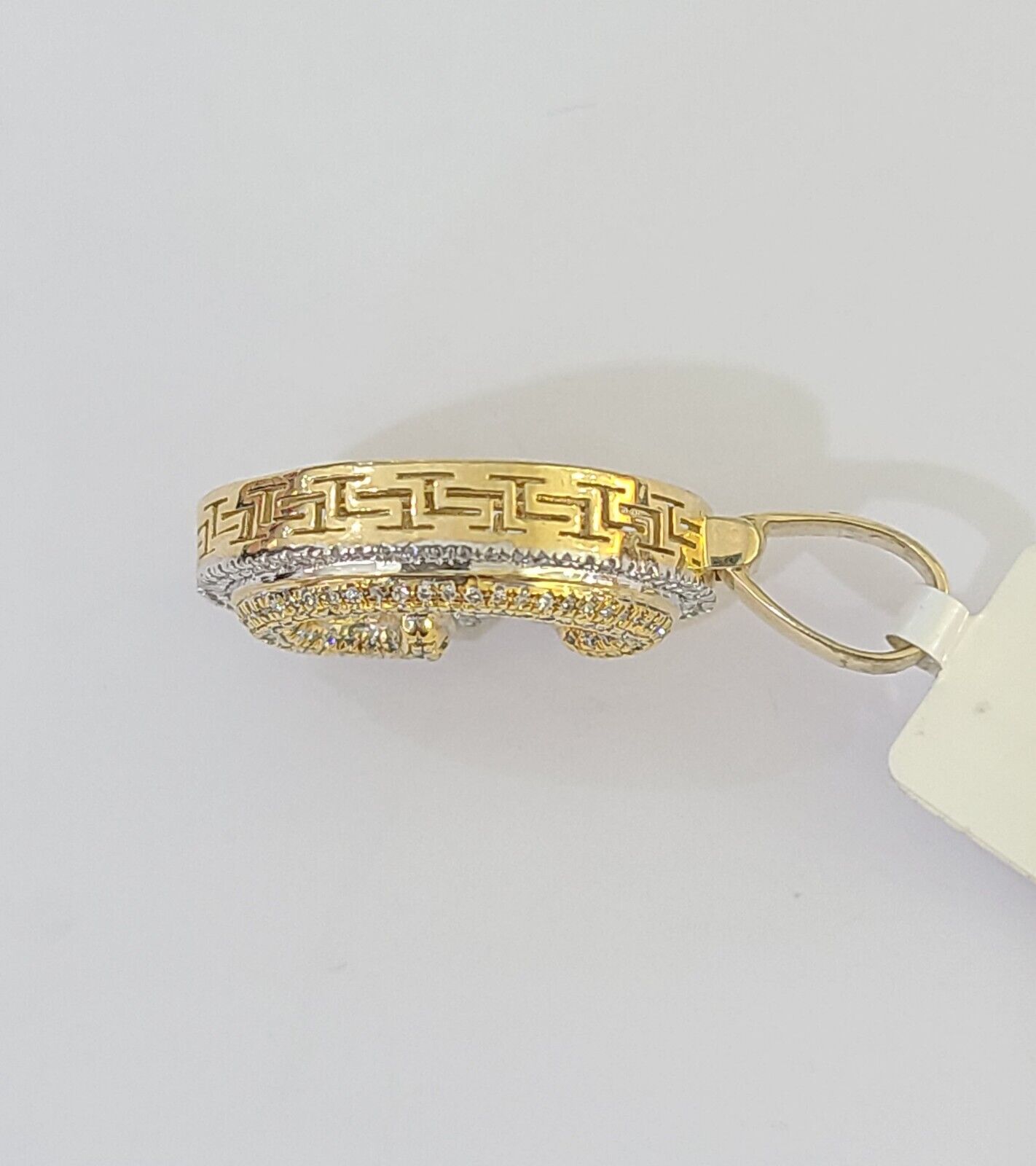 10k Yellow Gold Diamond Letter "G" Initial Alphabet Charm Pendant Real Genuine - GoldenlinQ