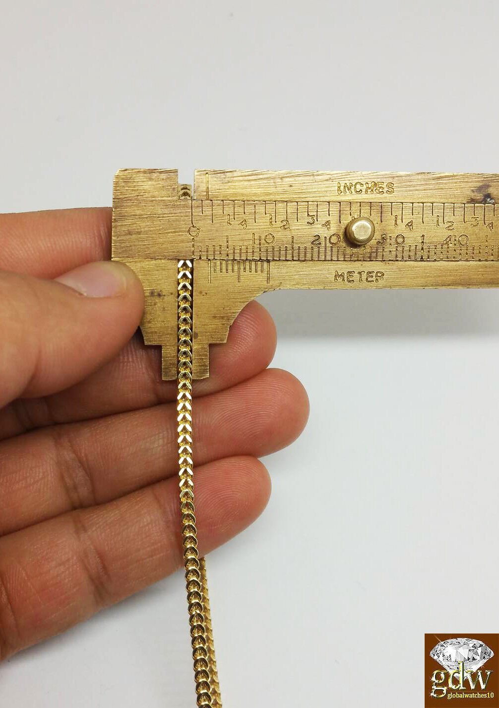 10k Yellow Gold Franco Chain Necklace Cross pendant charm 22" 24" 26" - GoldenlinQ