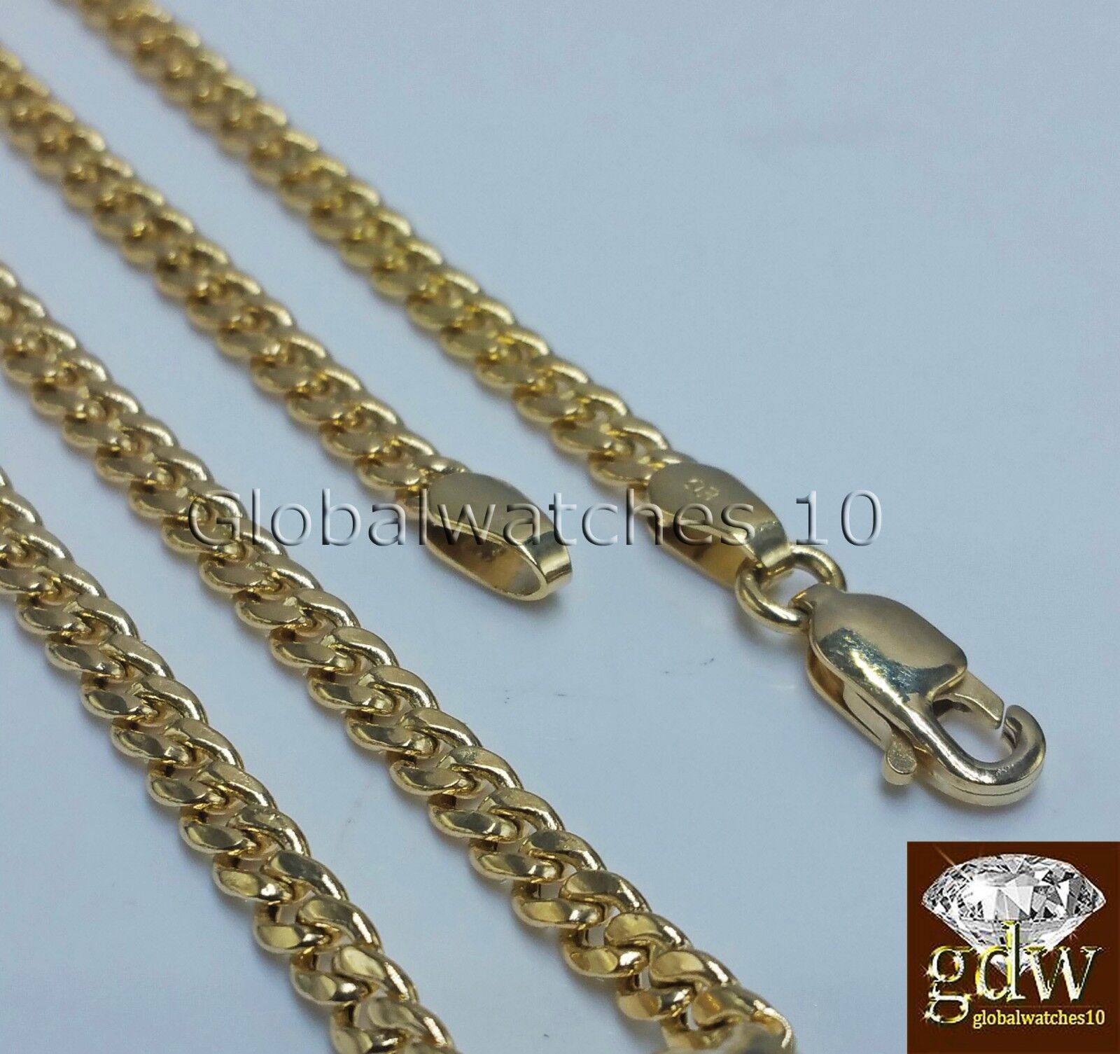 10k Yellow Gold Jesus Cross Charm Pendant 10K 22" Miami Cuban Chain SET Real - GoldenlinQ