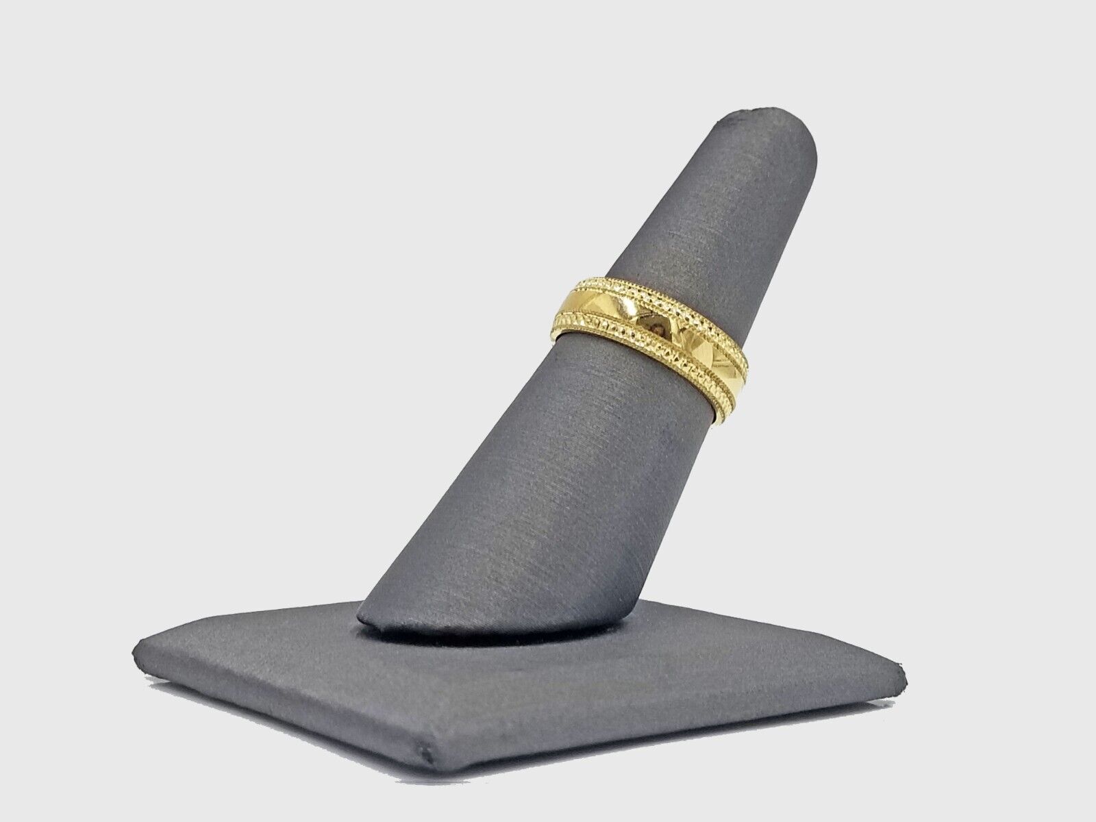 10k Yellow Gold Mens Band Engagement Wedding Ring Real 10kt gold Size 12 - GoldenLinQ
