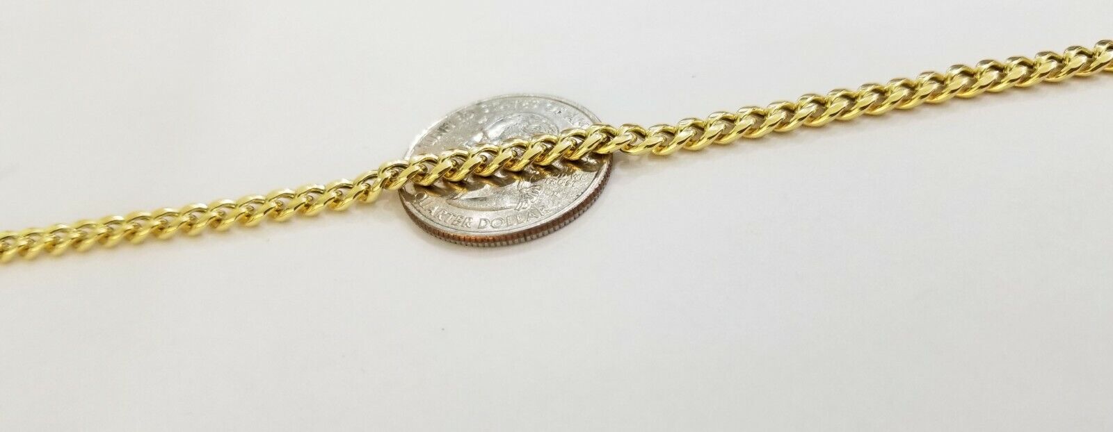 10k Yellow Gold Miami Cuban Bracelet 8inch 5mm lobster lock men women - GoldenlinQ