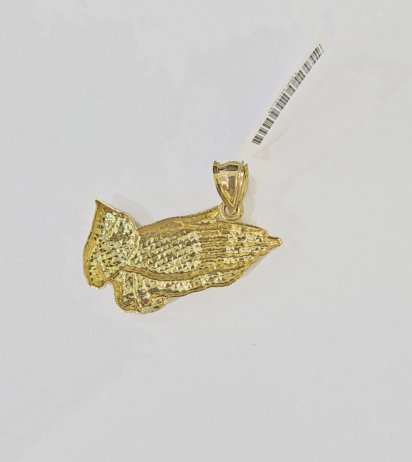 10k Yellow Gold Miami Cuban Chain & Praying Hands Charm SET 3mm 22 Inches - GoldenlinQ