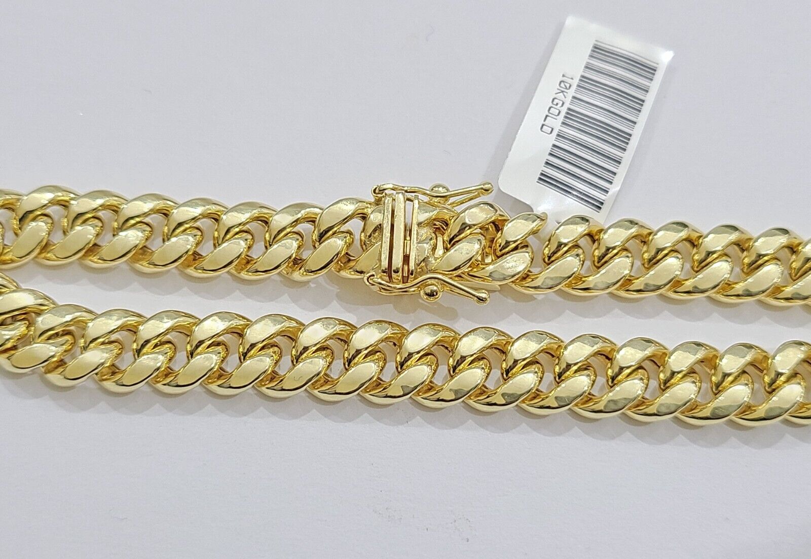 10k Yellow Gold Miami Cuban Link Bracelet 7.5 inch 8mm Real 10kt Kids and Ladies - GoldenlinQ