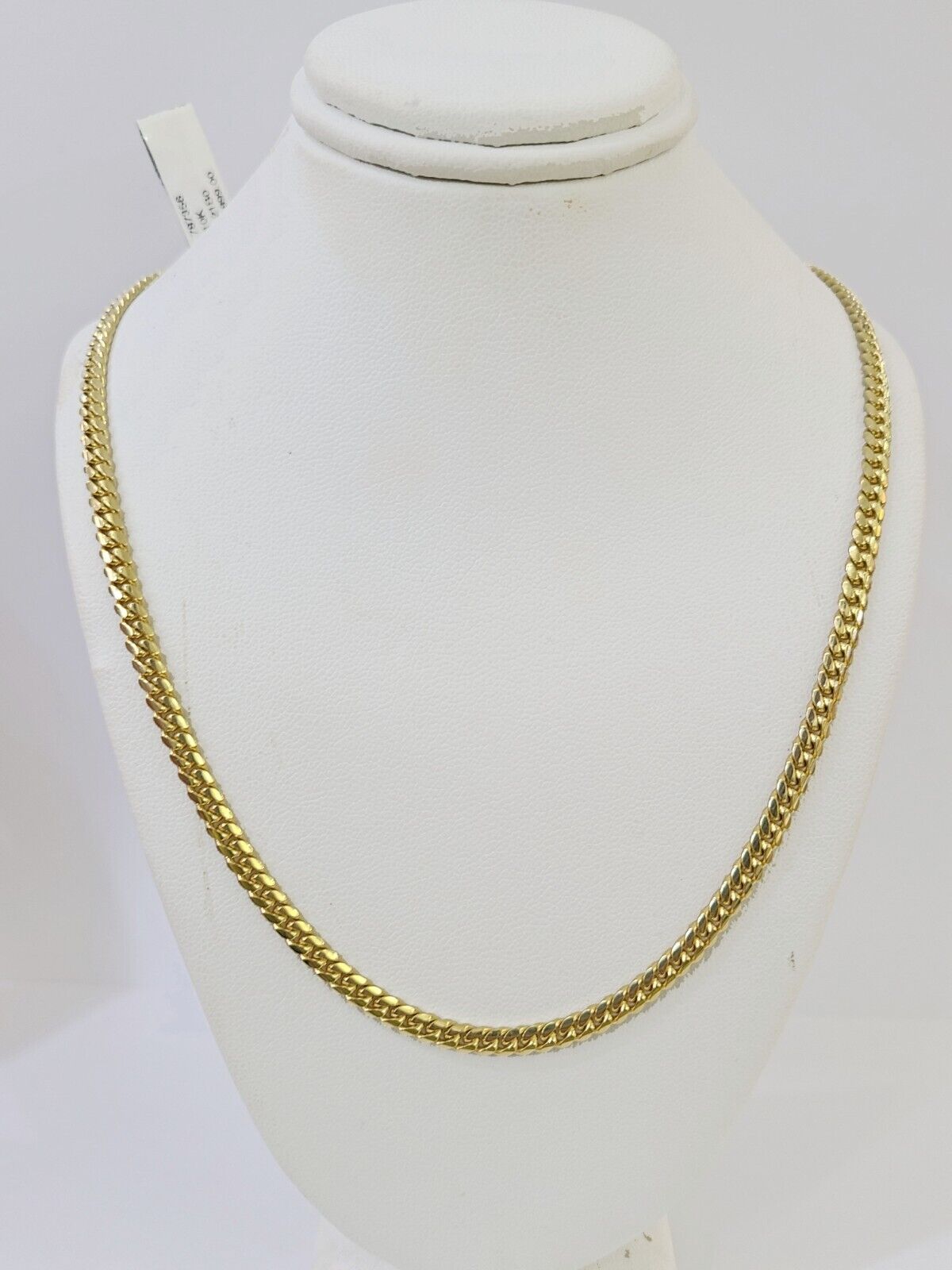 10K Yellow Gold Miami Cuban Link Chain SOLID Real 3mm - GoldenlinQ