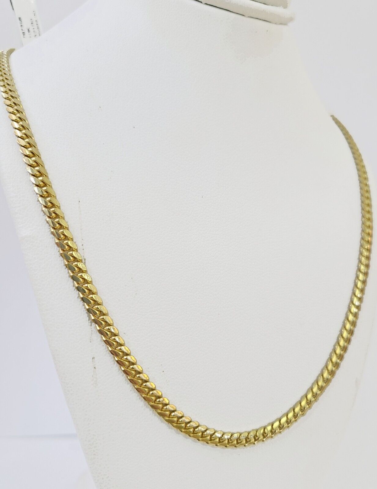 10K Yellow Gold Miami Cuban Link Chain SOLID Real 3mm - GoldenlinQ