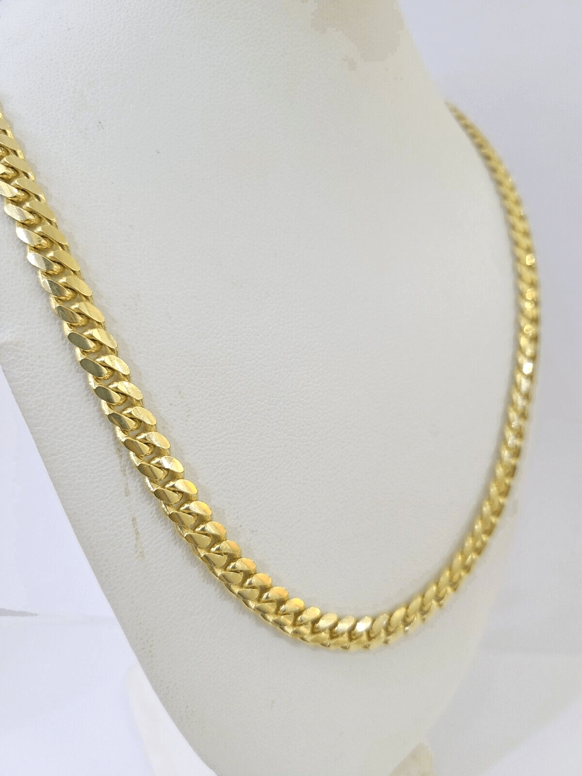 10K Yellow Gold Miami Cuban Link Chain SOLID Real 5mm - GoldenlinQ