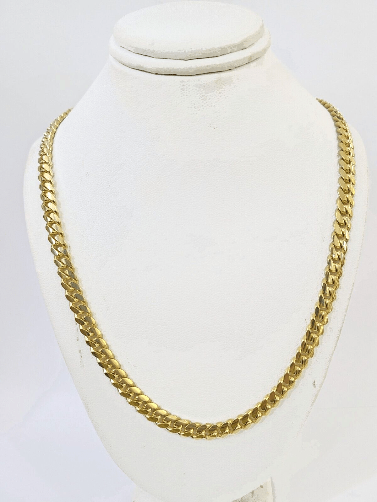 10K Yellow Gold Miami Cuban Link Chain SOLID Real 5mm - GoldenlinQ