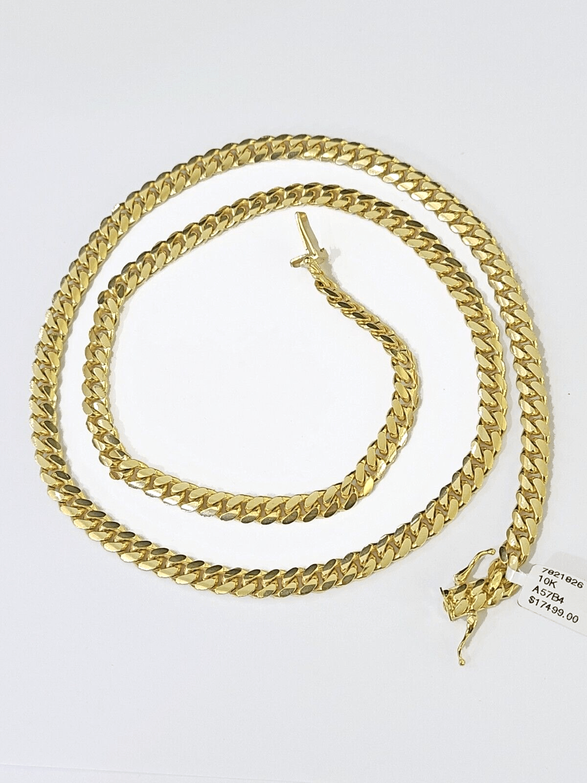 10K Yellow Gold Miami Cuban Link Chain SOLID Real 5mm - GoldenlinQ