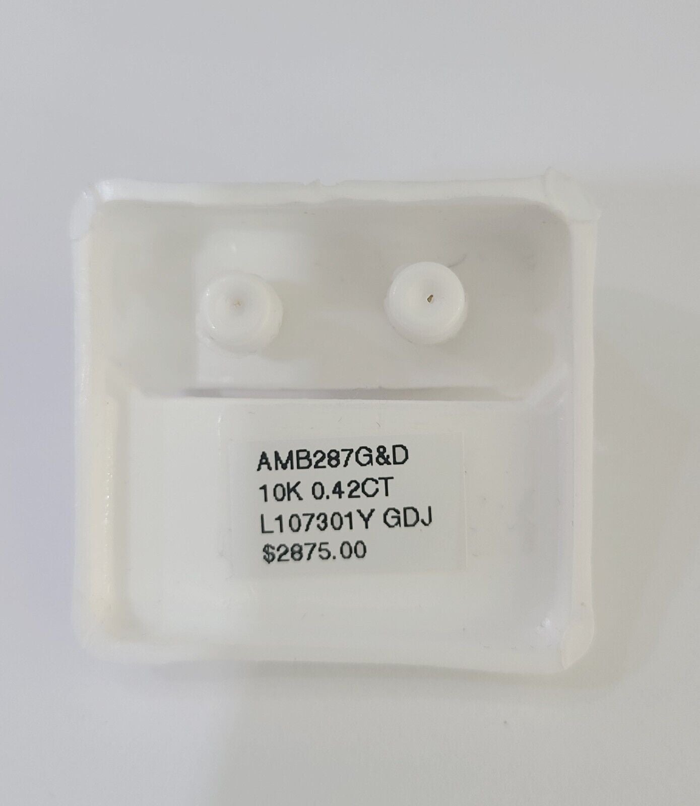 10k Yellow Gold Oval Earrings Real Diamond Screw - Back Women Men Studs - GoldenlinQ