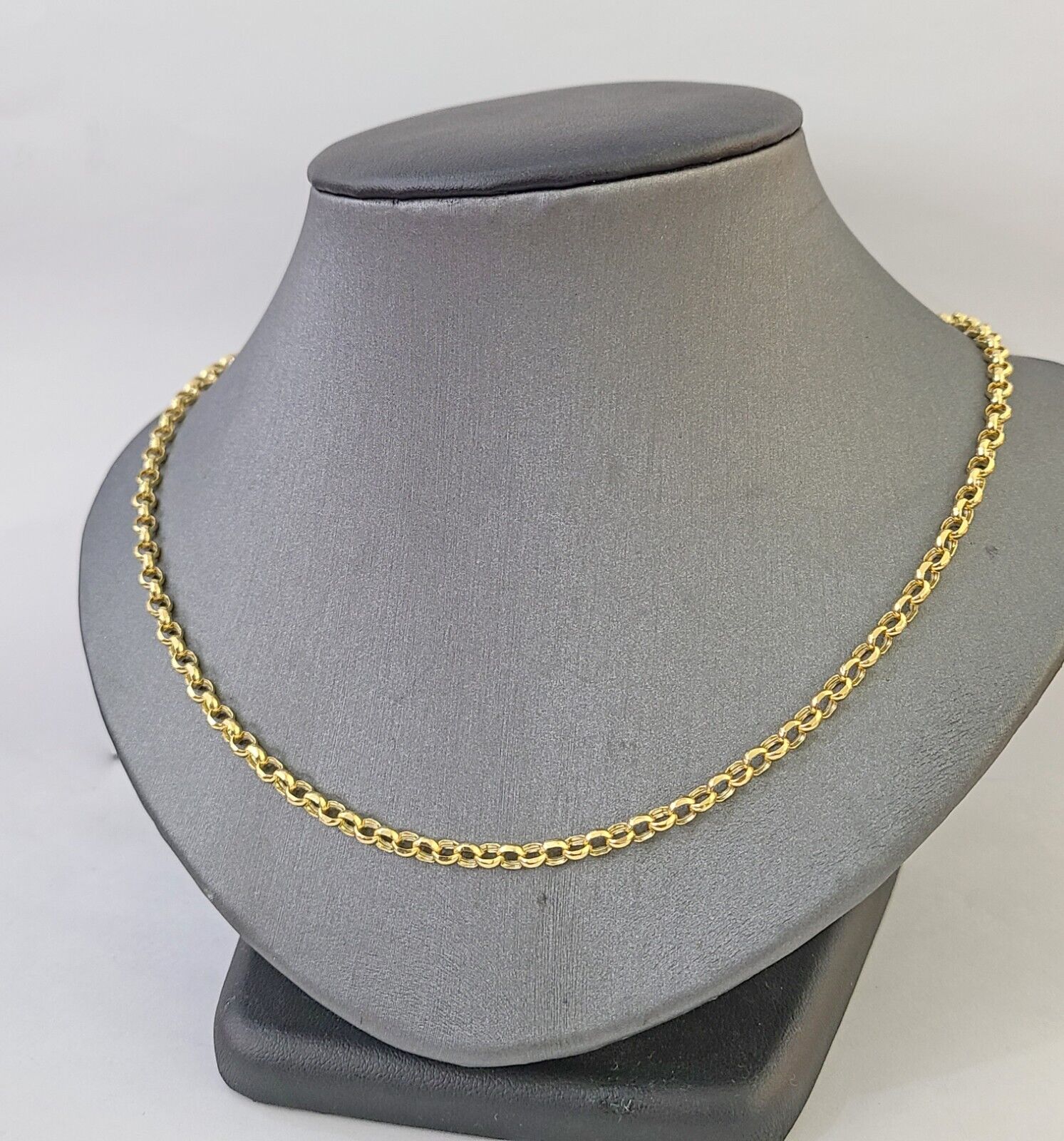 10k Yellow Gold Rolo Chain Bracelet 8 Inch 5mm Link Necklace Chain 22" Inch - GoldenlinQ