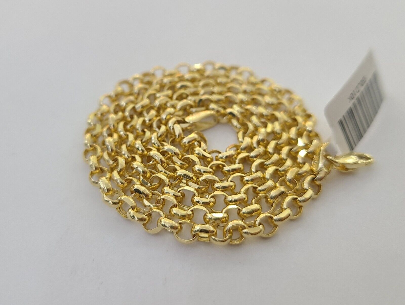 10k Yellow Gold Rolo Chain Bracelet 8 Inch 5mm Link Necklace Chain 22" Inch - GoldenlinQ