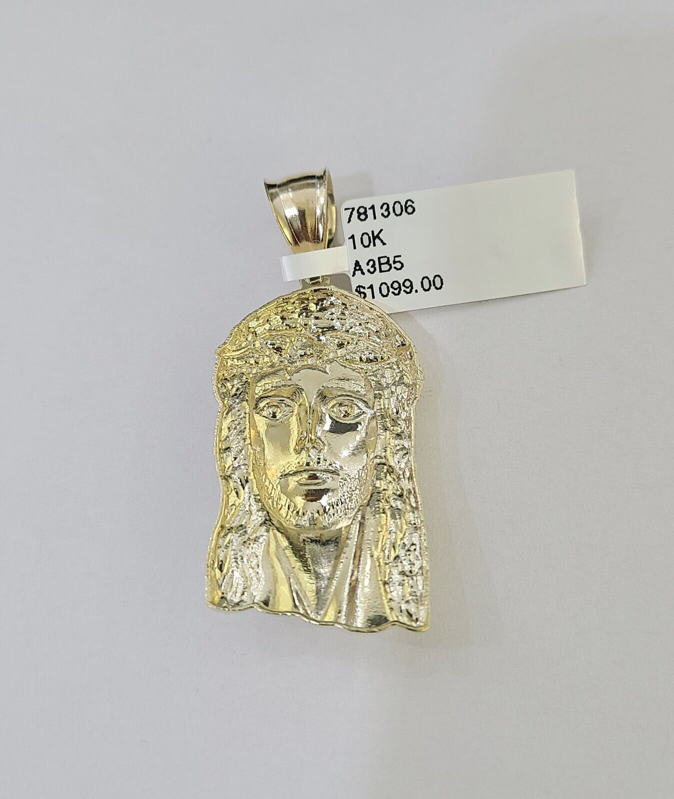 10k Yellow Gold Rope Chain Jesus Cross Charm Set 4mm 18" - 26"Inch Necklace - GoldenlinQ