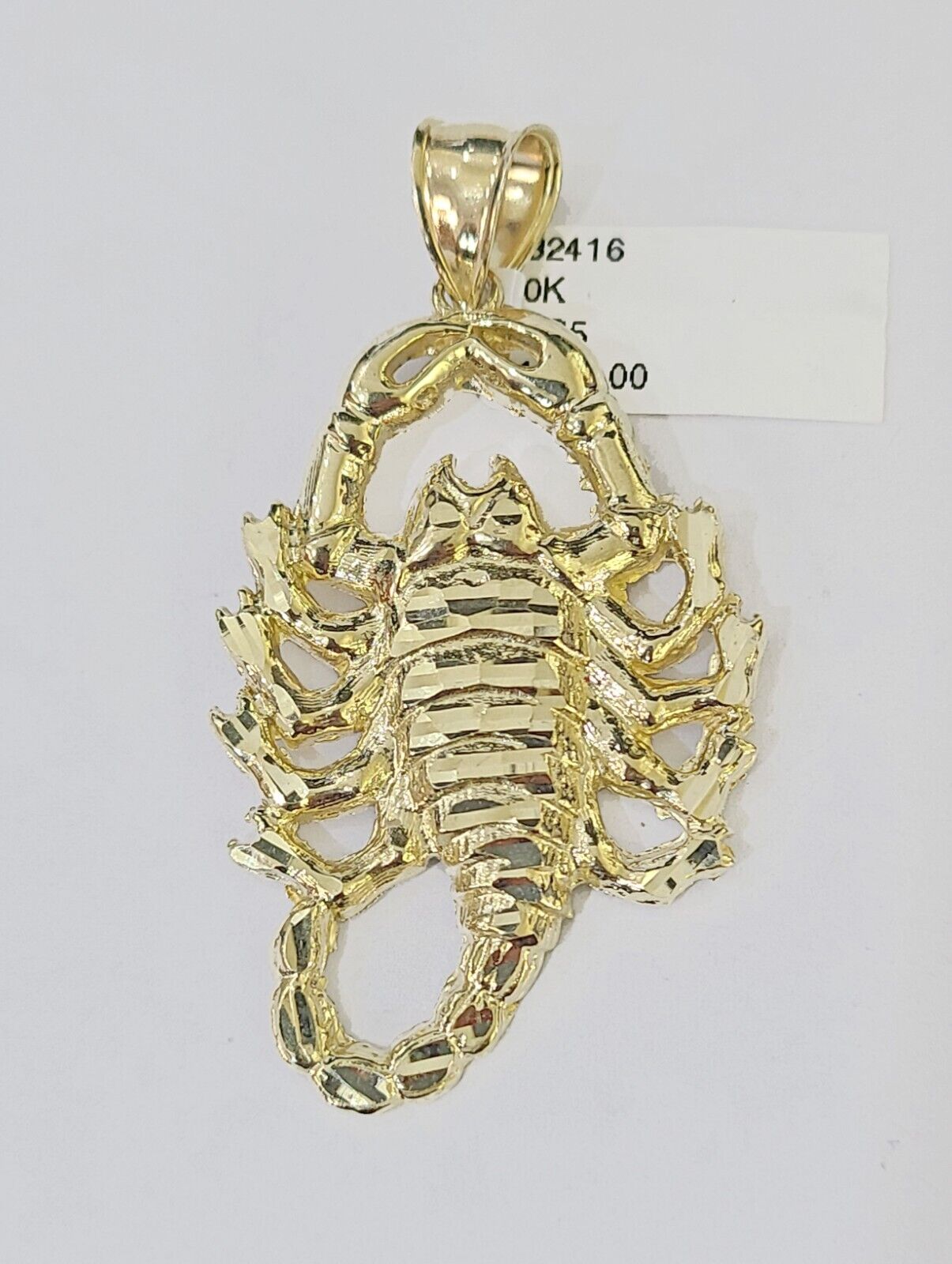 10K Yellow Gold Scorpion Charm Pendant Zodiac Sign Real 10k Real Genuine - GoldenlinQ