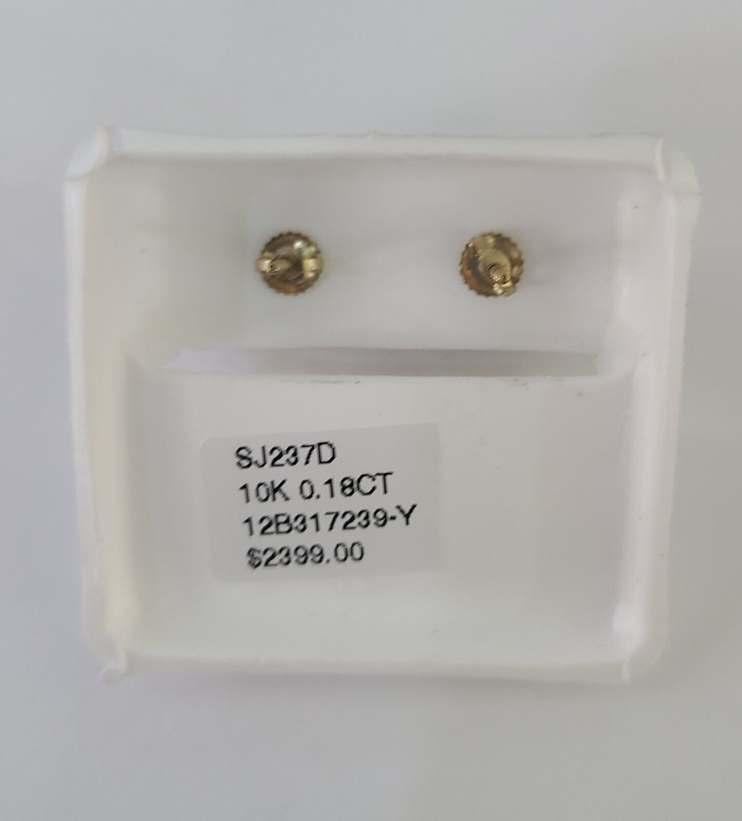 10k Yellow Gold Square Diamond Earrings Real Screw - Back Women Men studs - GoldenlinQ