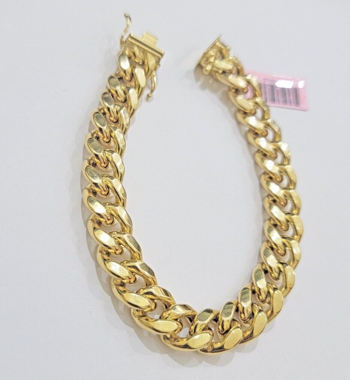 11mm 14k Gold Bracelet Miami Cuban Link 7" - 10 Inch Mens Real 14kt Yellow Gold - GoldenlinQ