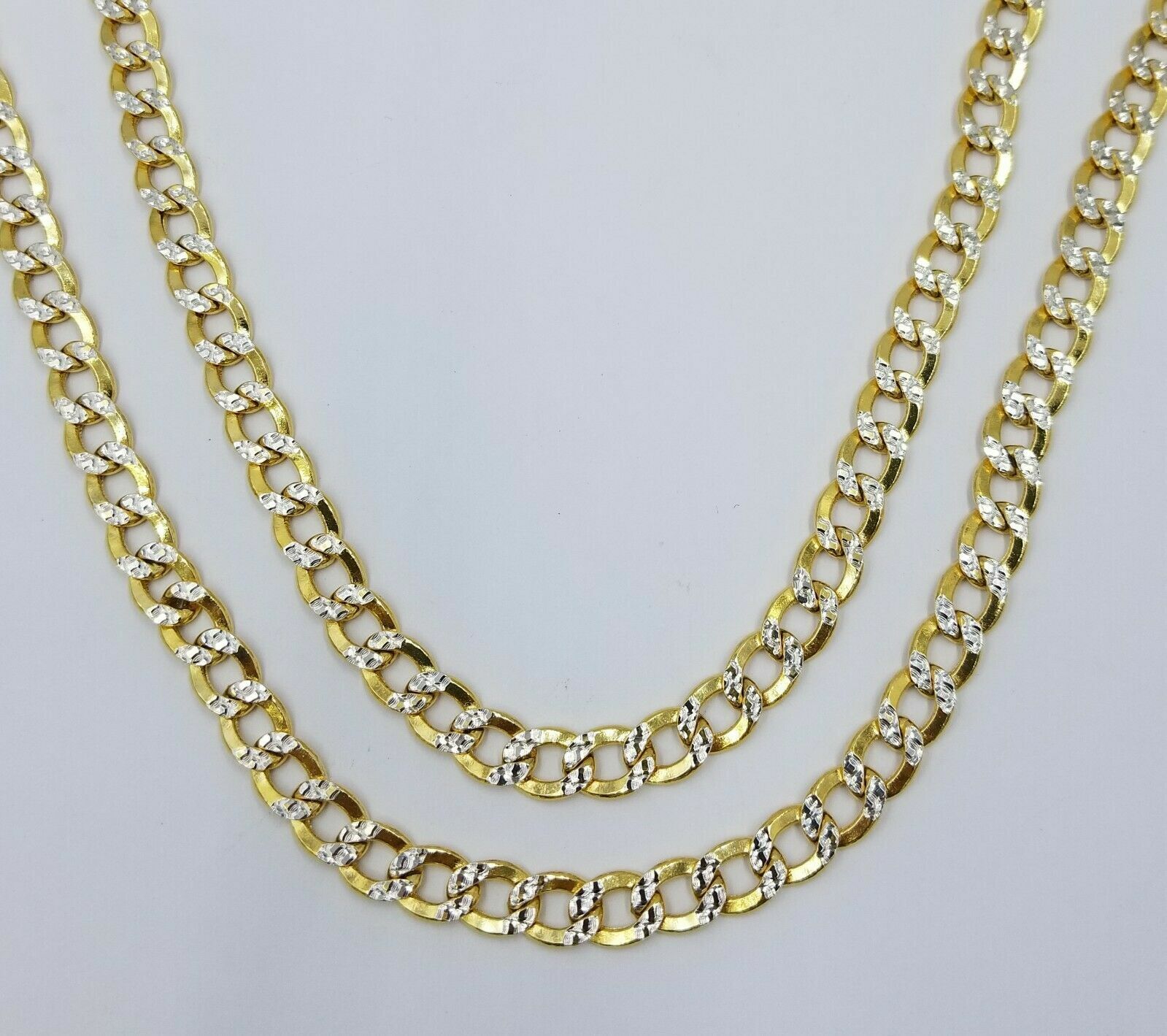 12MM Real Gold Mens Necklace Cuban Link 30" Diamond Cut 10k Yellow Gold Chain - GoldenLinQ
