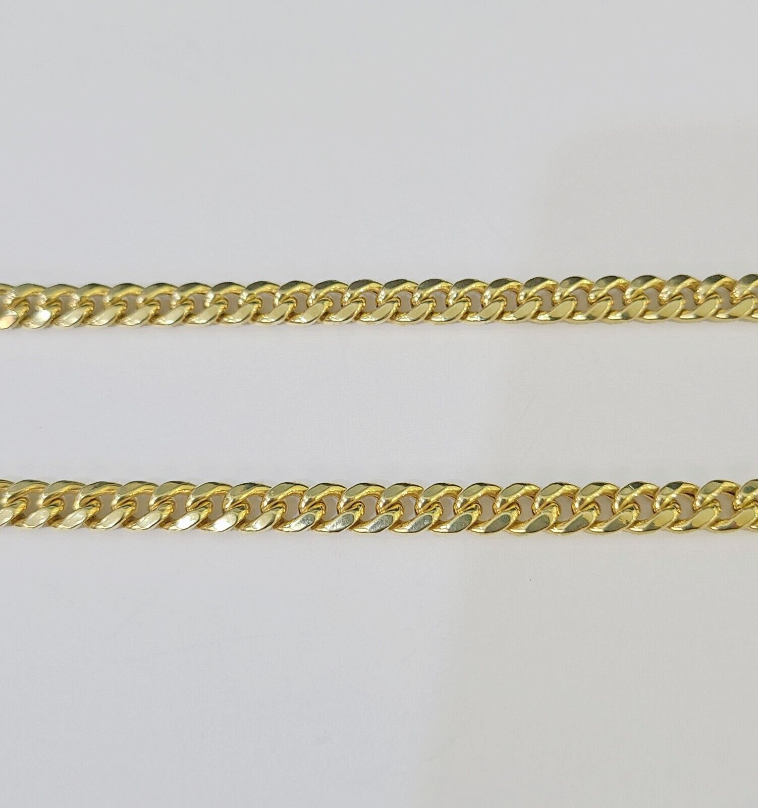 14k 6mm Miami Cuban Link Chain Yellow Gold Necklace 18" - 26" Inches Real - GoldenlinQ