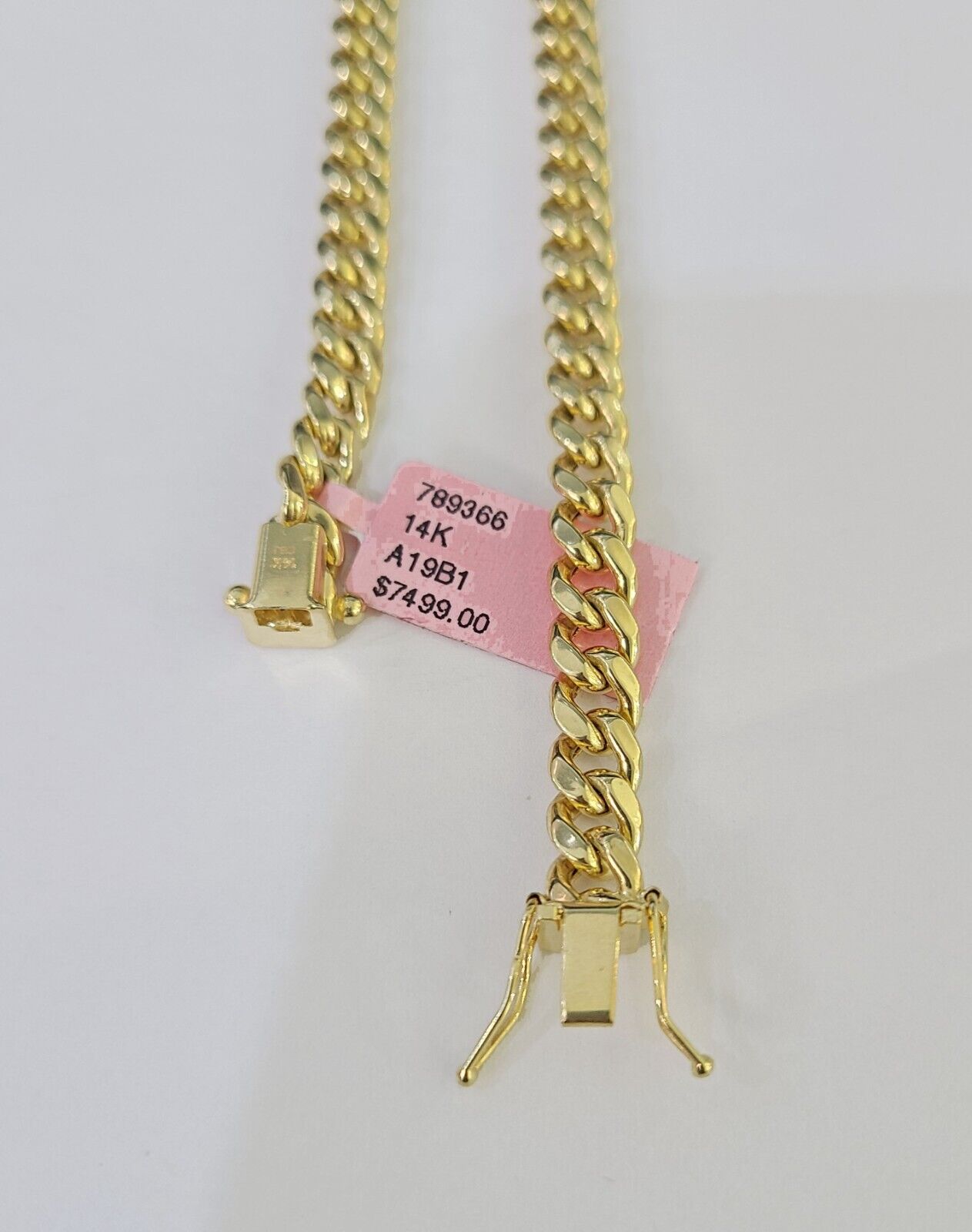 14k 6mm Miami Cuban Link Chain Yellow Gold Necklace 18" - 26" Inches Real - GoldenlinQ