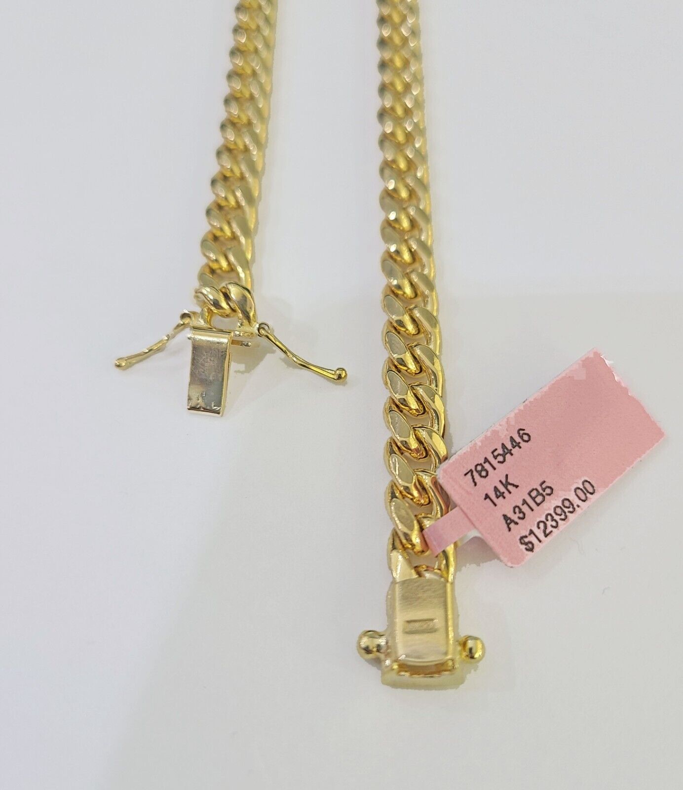 14k 6mm Miami Cuban Link Chain Yellow Gold Necklace 18" - 26" Inches Real - GoldenlinQ