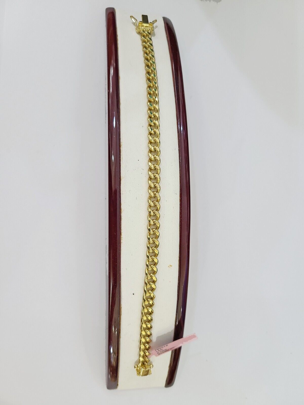 14K Gold Miami Cuban Bracelet 7" Inch 6mm Box Clasp Link men women, REAL 14KT - GoldenlinQ