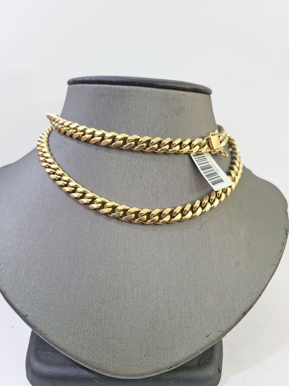 14k Gold Miami Cuban Link Chain Necklace 7mm 24" Box Lock REAL 14kt Yellow Gold